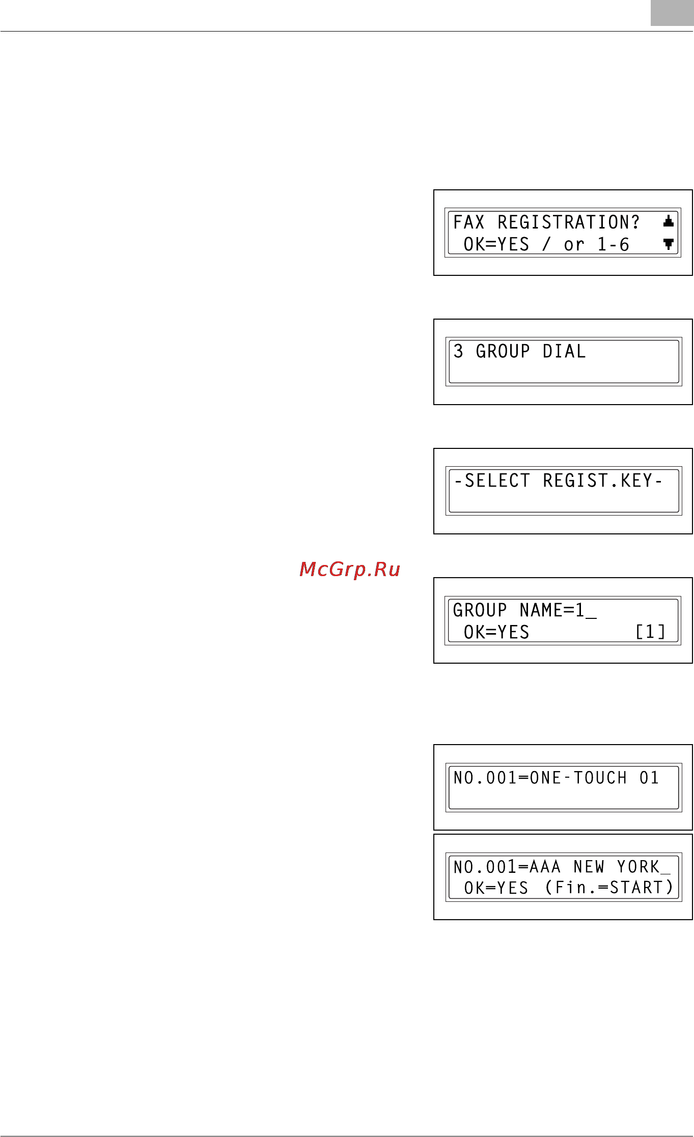 Konica Minolta bizhub 162fR [79/172] Specifying the settings for a group dial key