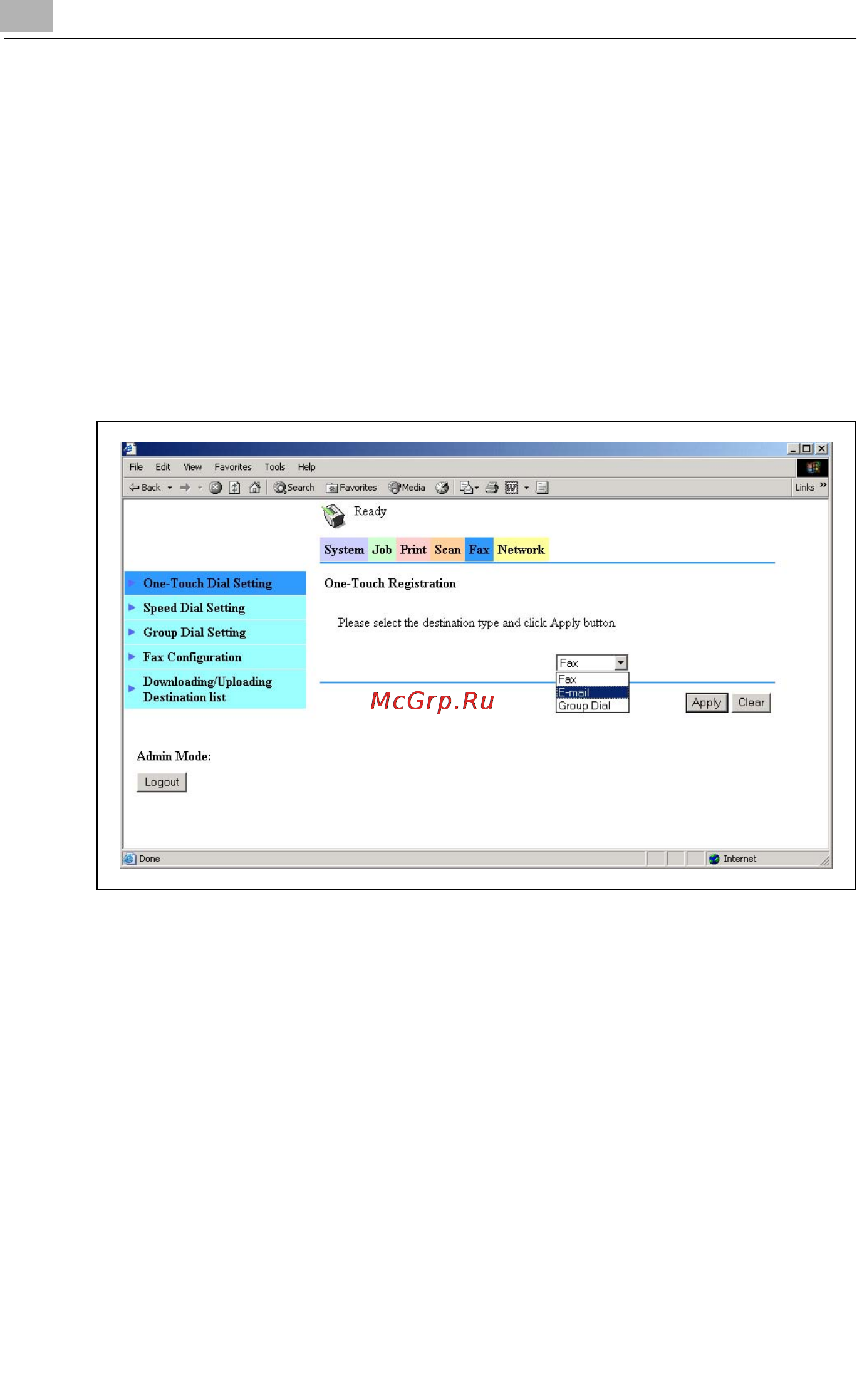 Konica Minolta bizhub 162fR [82/172] Adding a new one touch dial setting