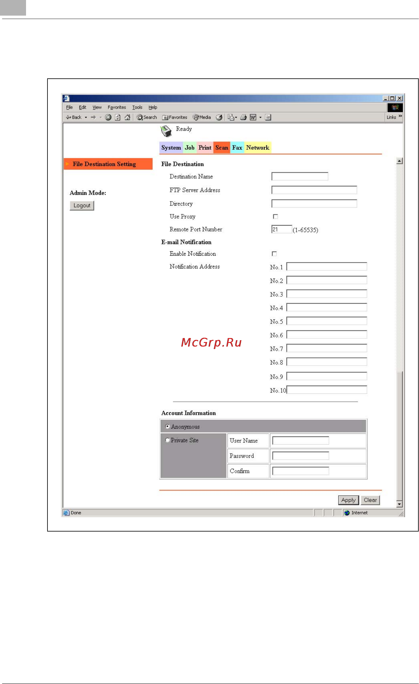 Konica Minolta bizhub 162fR Инструкция по эксплуатации онлайн [92/172] 115247