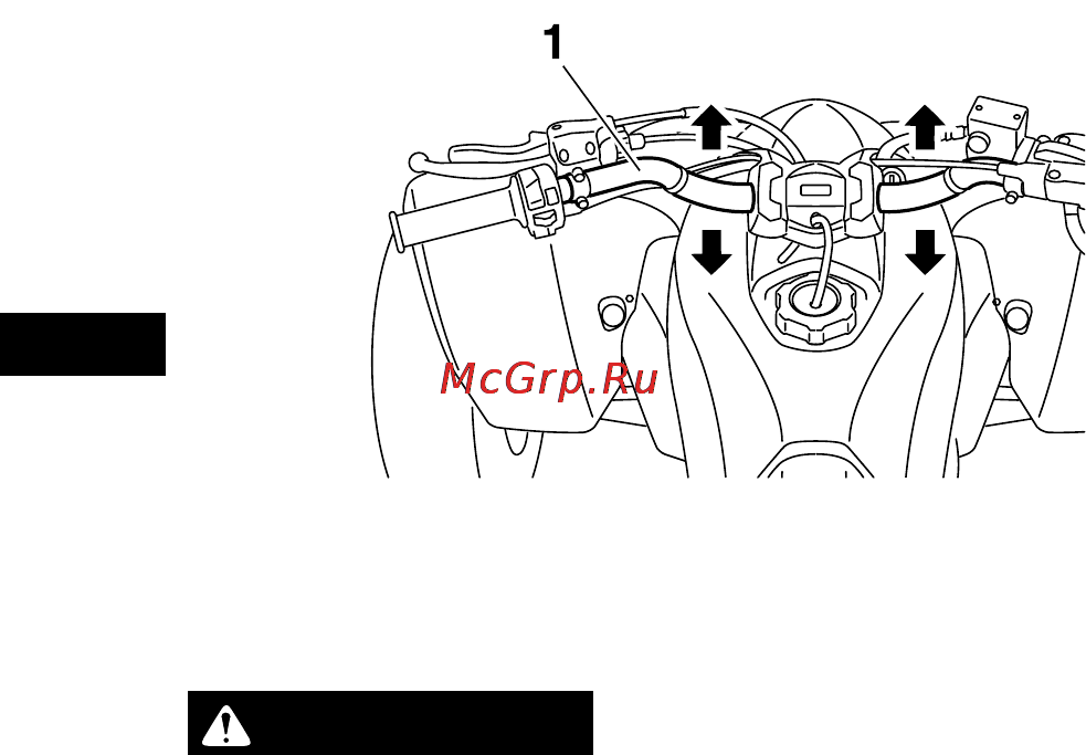 Yamaha YFZ450R (2012) [45/160] Данная надпись предупреждает о потенциальном рис ке который может привести к серьезным травмам или к летальному исходу