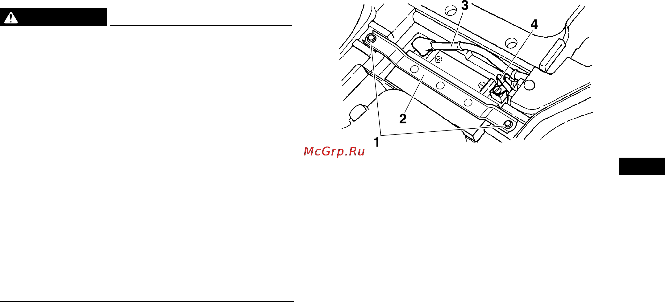 Yamaha YFM450FWAN (2012) [134/162] Снятие аккумуляторной батареи