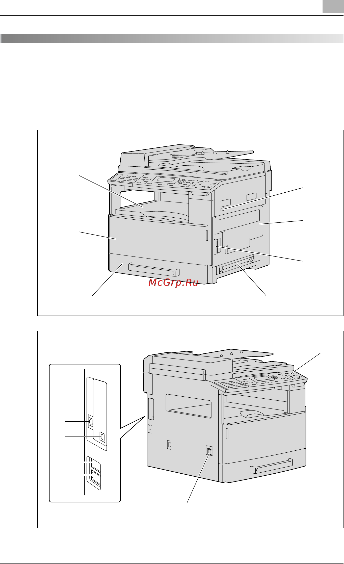 Konica Minolta bizhub 163R [37/318] Part names and their functions