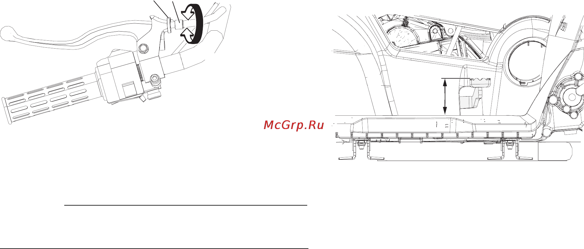 Yamaha YFM350 (2012) [106/136] Регулировка свободного хода стояночного тормоза