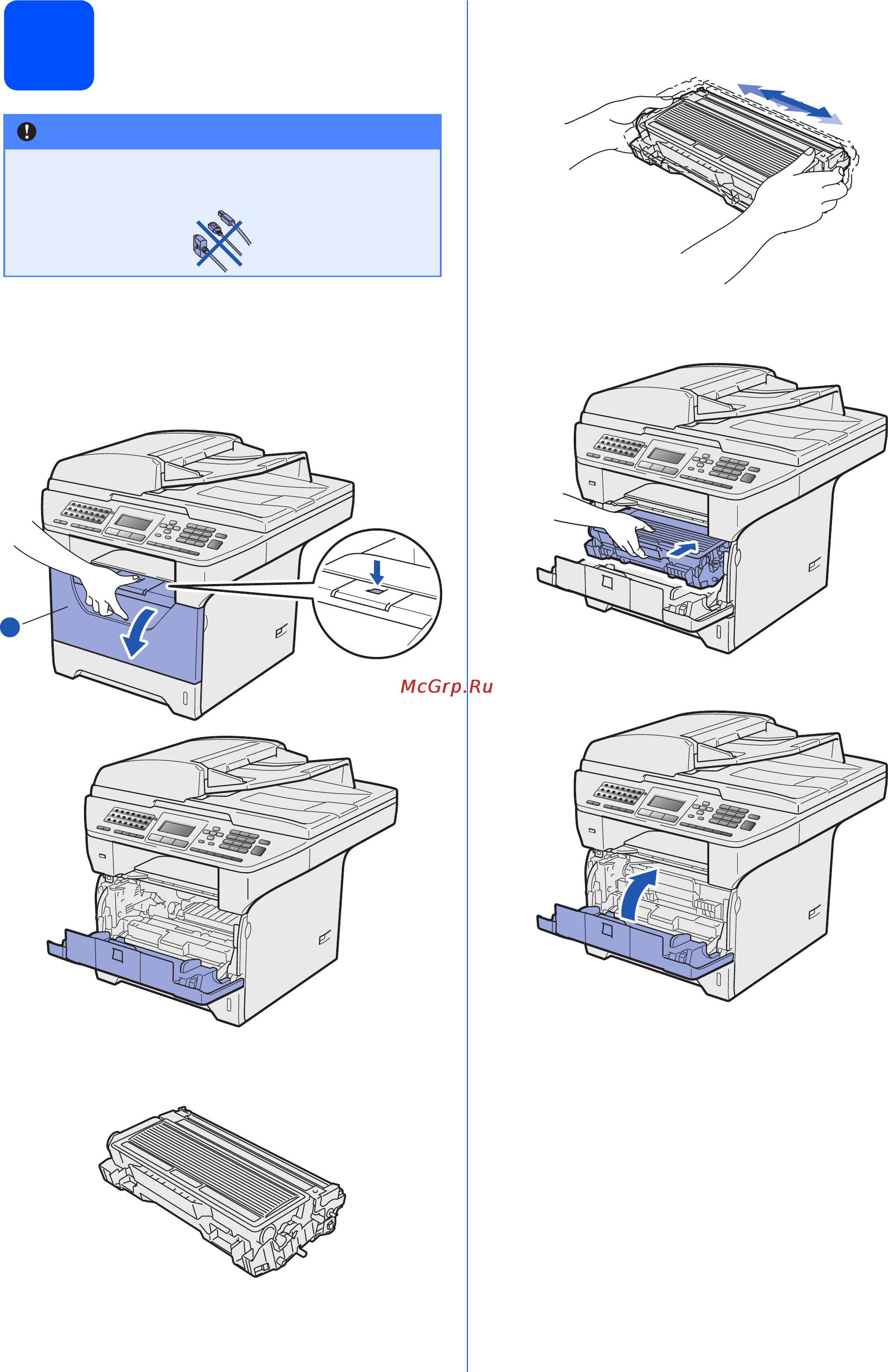 Konica Minolta bizhub 20 [4/33] Установите узел фотобарабана с тонер картриджем