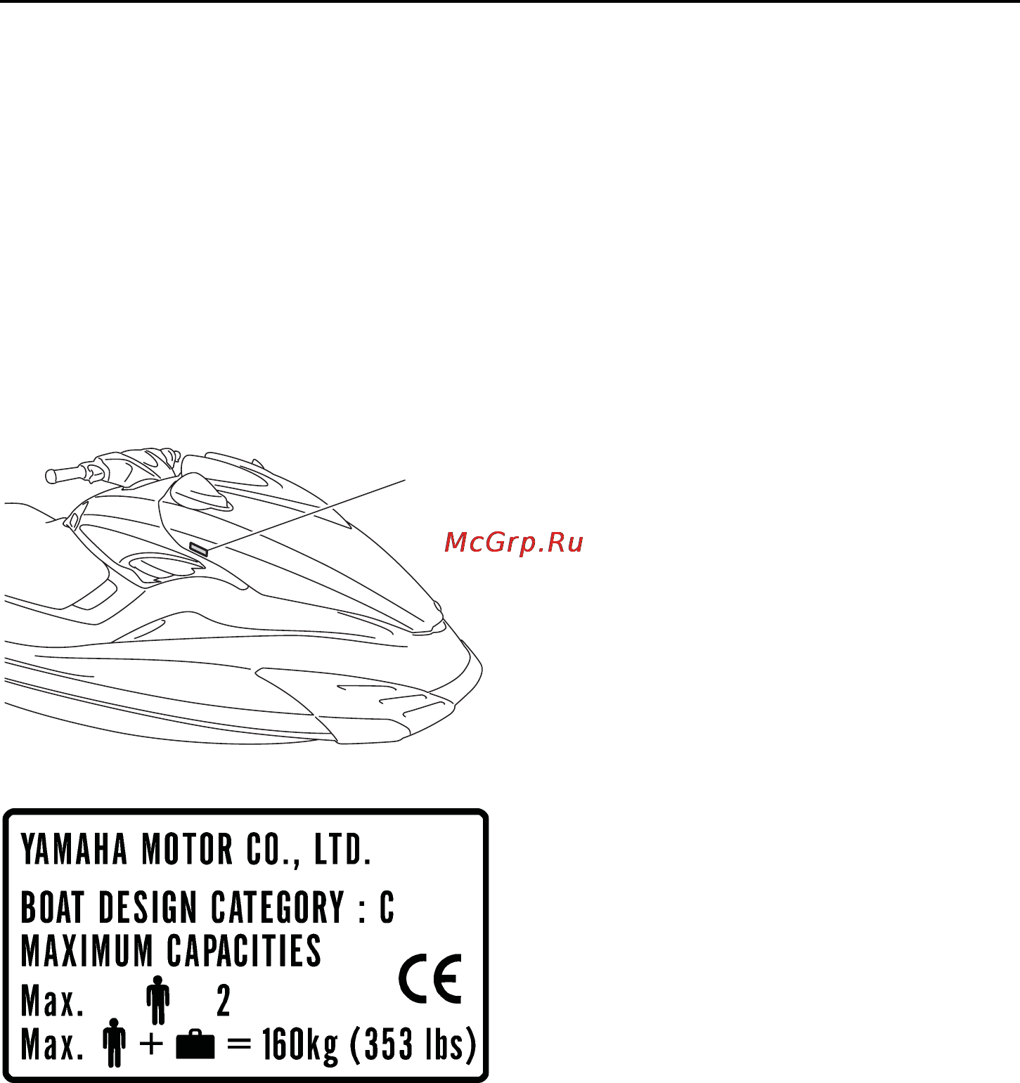 Yamaha GX1800 (2012) [9/96] Табличка с данными произво дителя