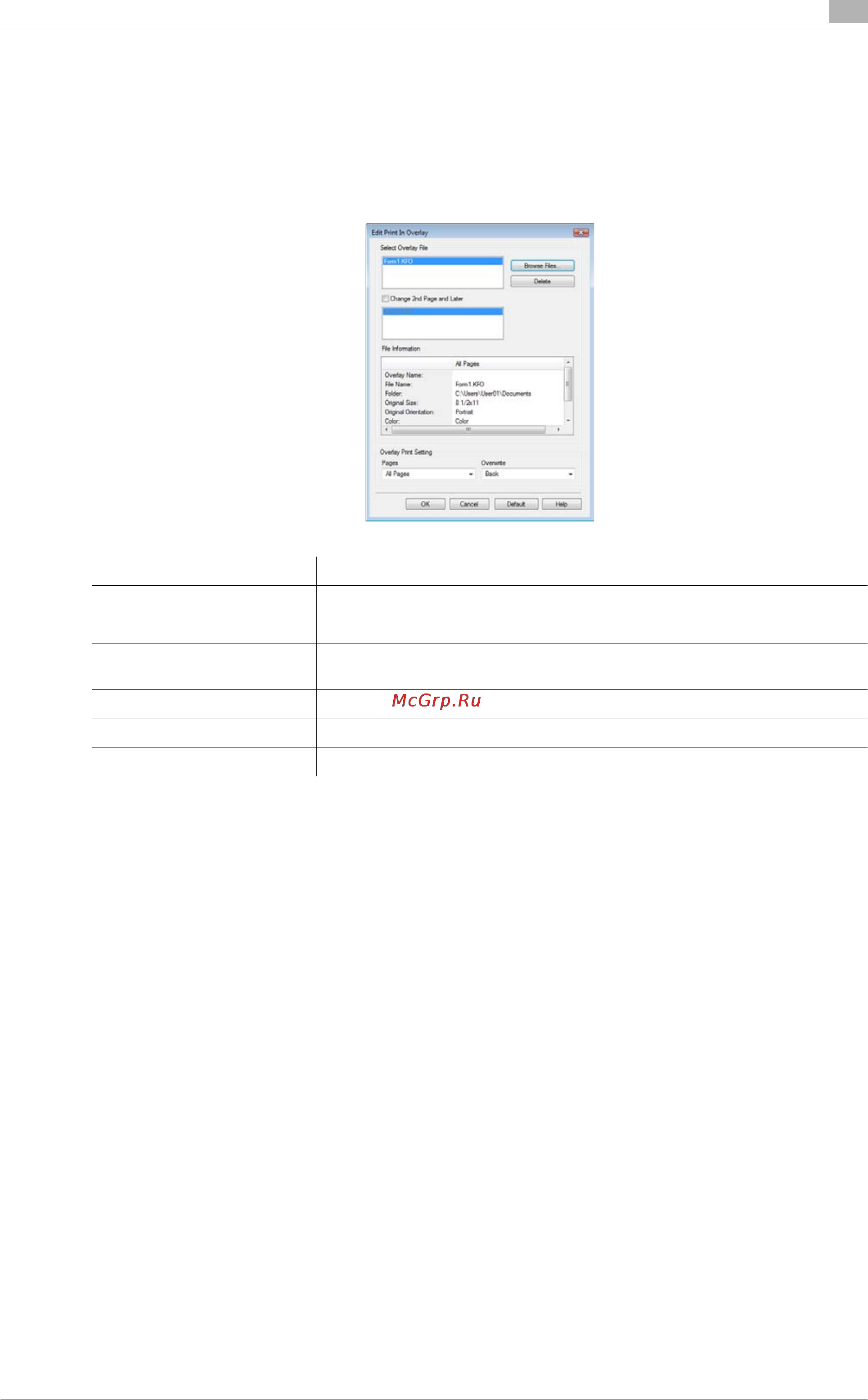 Konica Minolta bizhub 223 [105/302] Editing overlay
