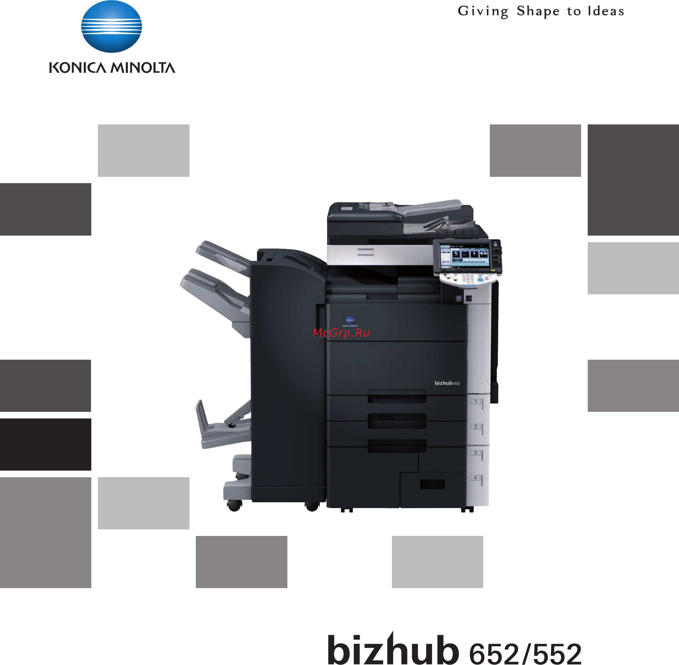 Konica Minolta bizhub 552 Инструкция по эксплуатации онлайн
