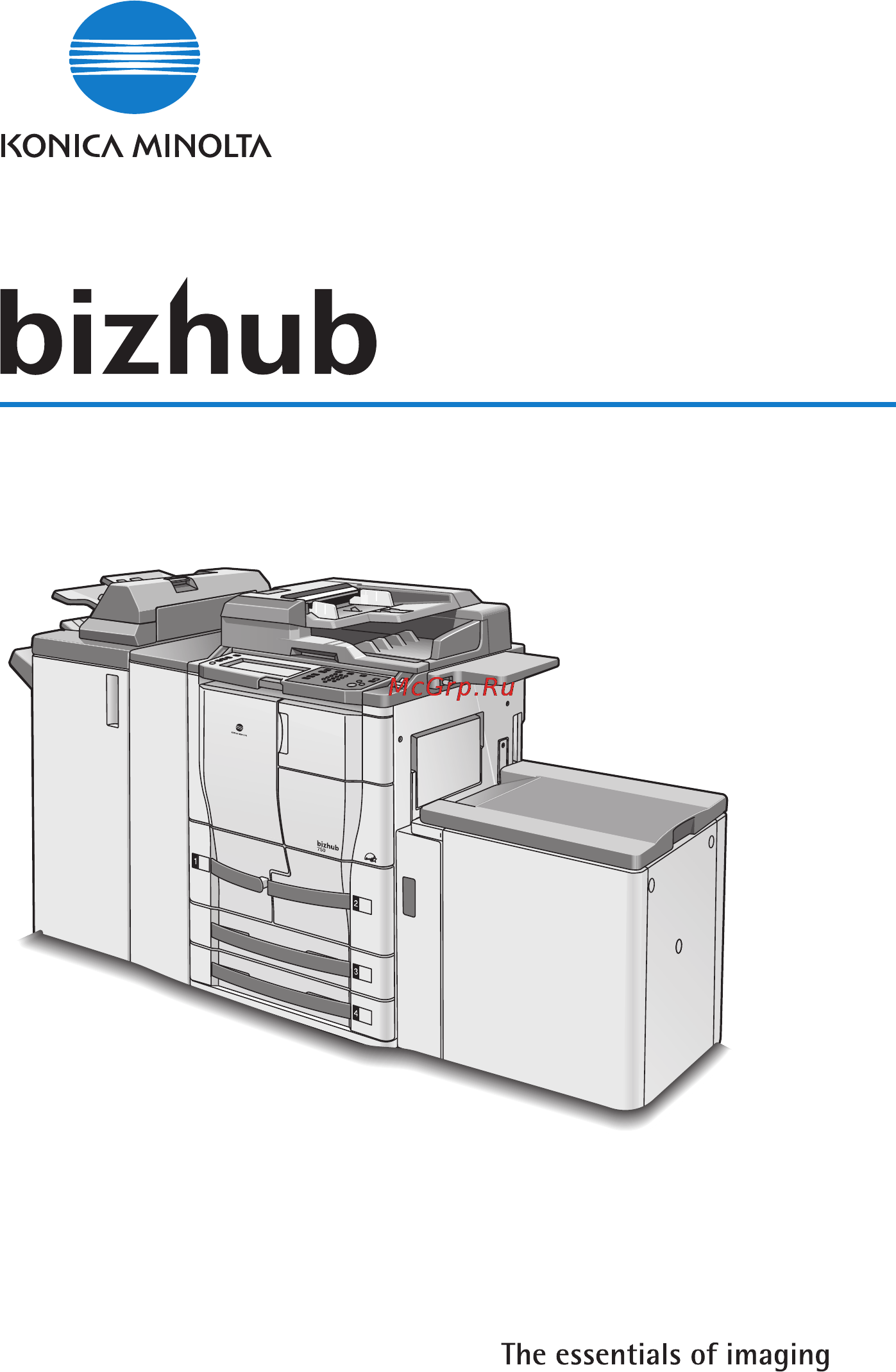 Konica Minolta bizhub 750 Инструкция по эксплуатации онлайн