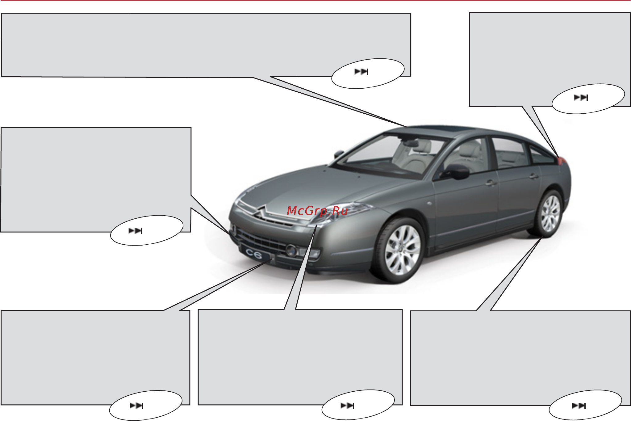 Citroen C6 (2010) [6/216] Визуальная и сонорная система помощи при парковке