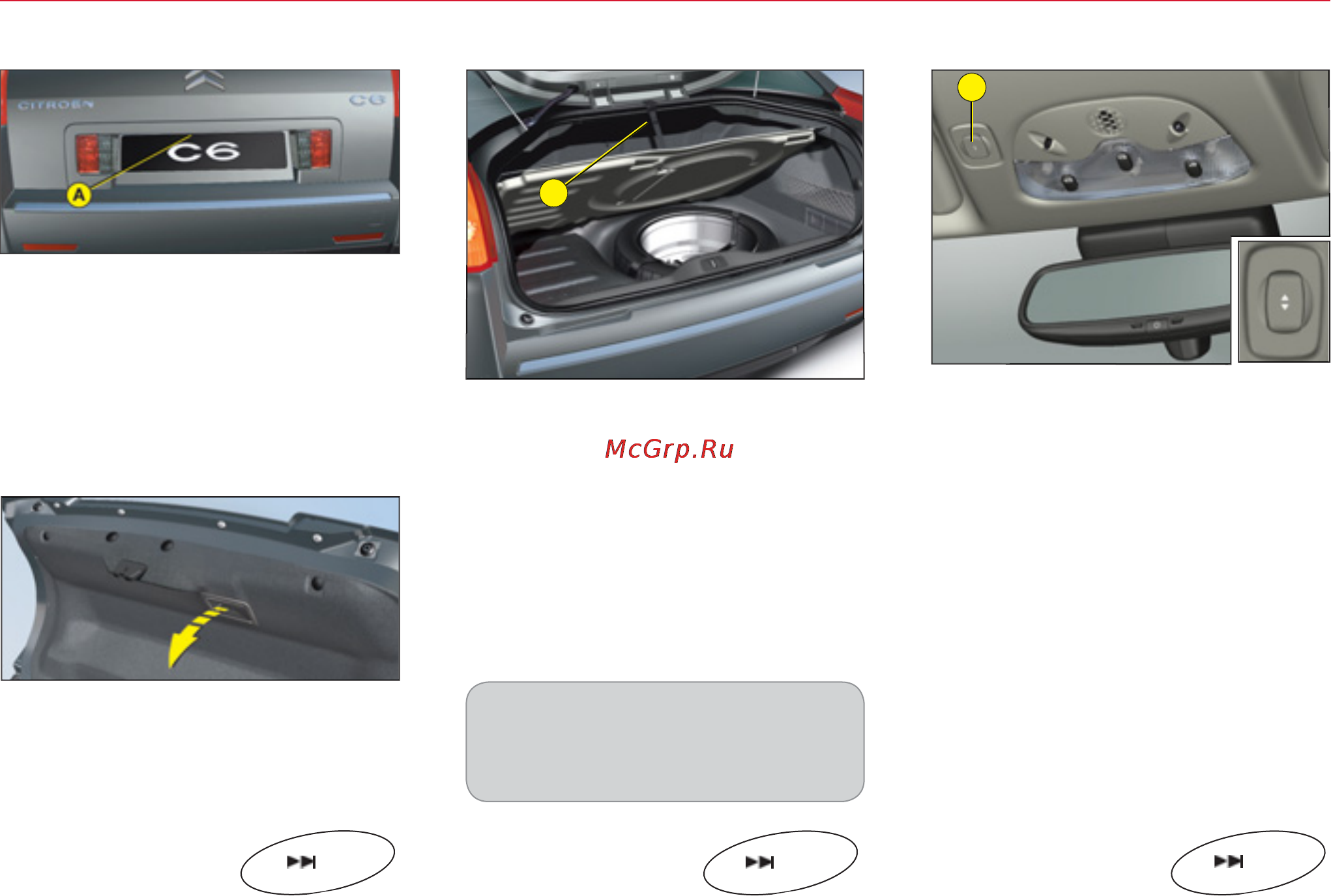Citroen C6 (2010) [8/216] Багажное отделение