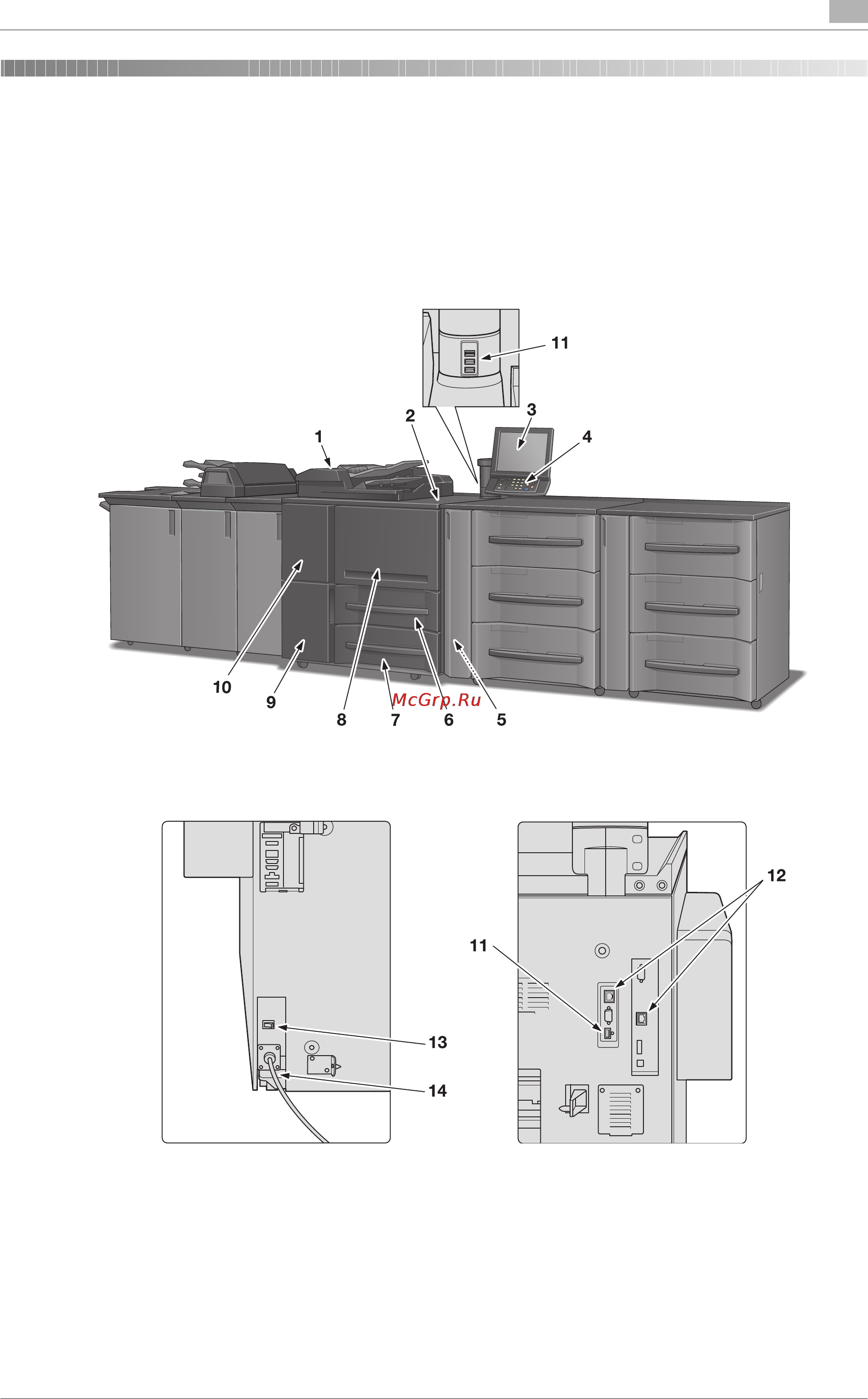 Konica Minolta bizhub PRESS 1250 [63/796] Конфигурация аппарата