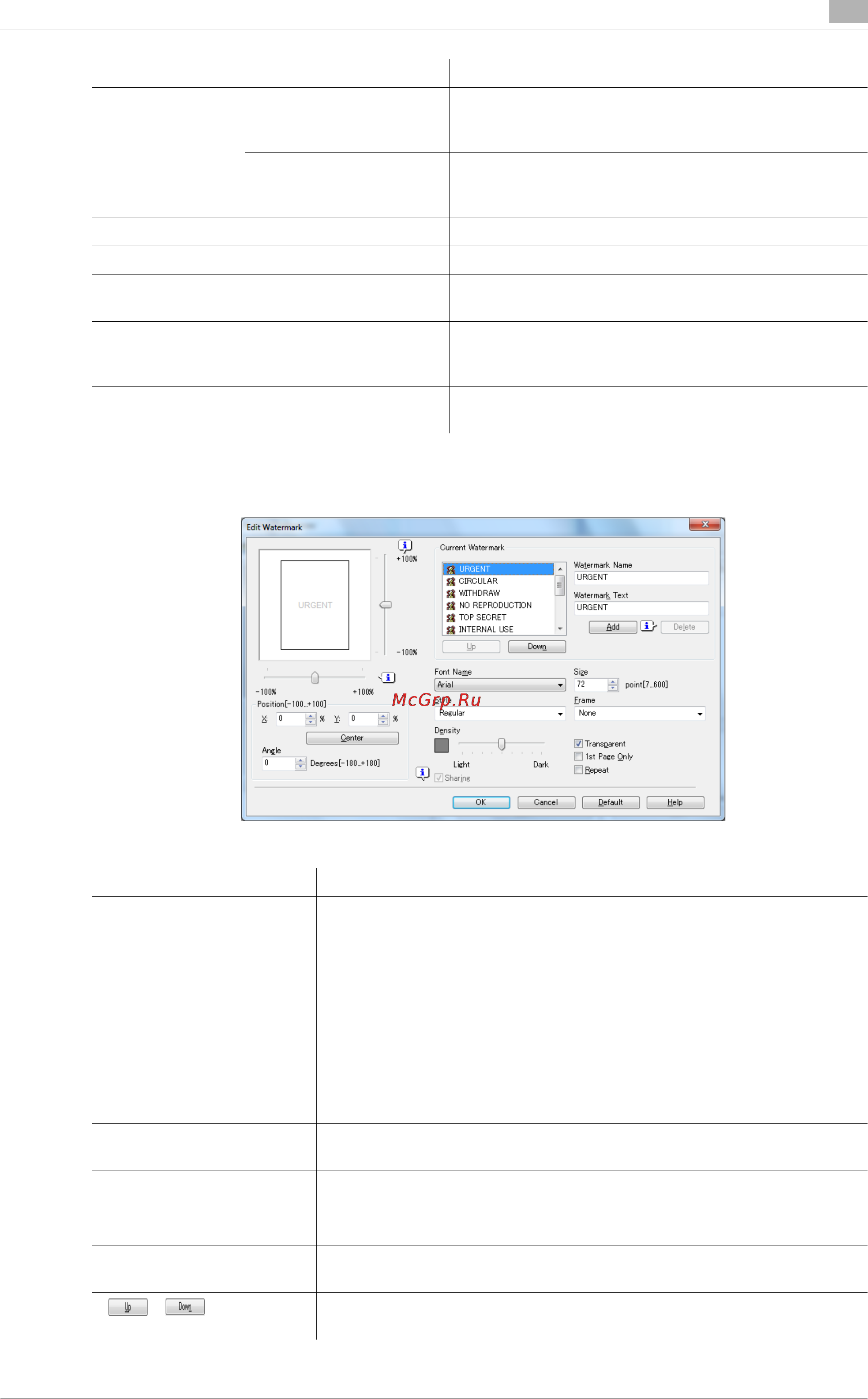 Konica Minolta bizhub PRESS 2250P [139/315] Edit watermark