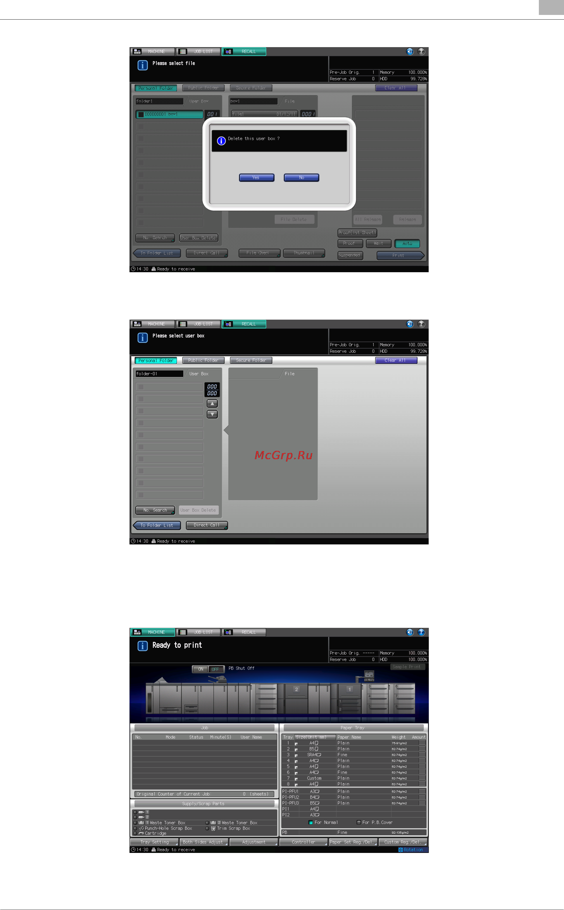 Konica Minolta bizhub PRESS 2250P [226/315] Deleting a user box in a public folder