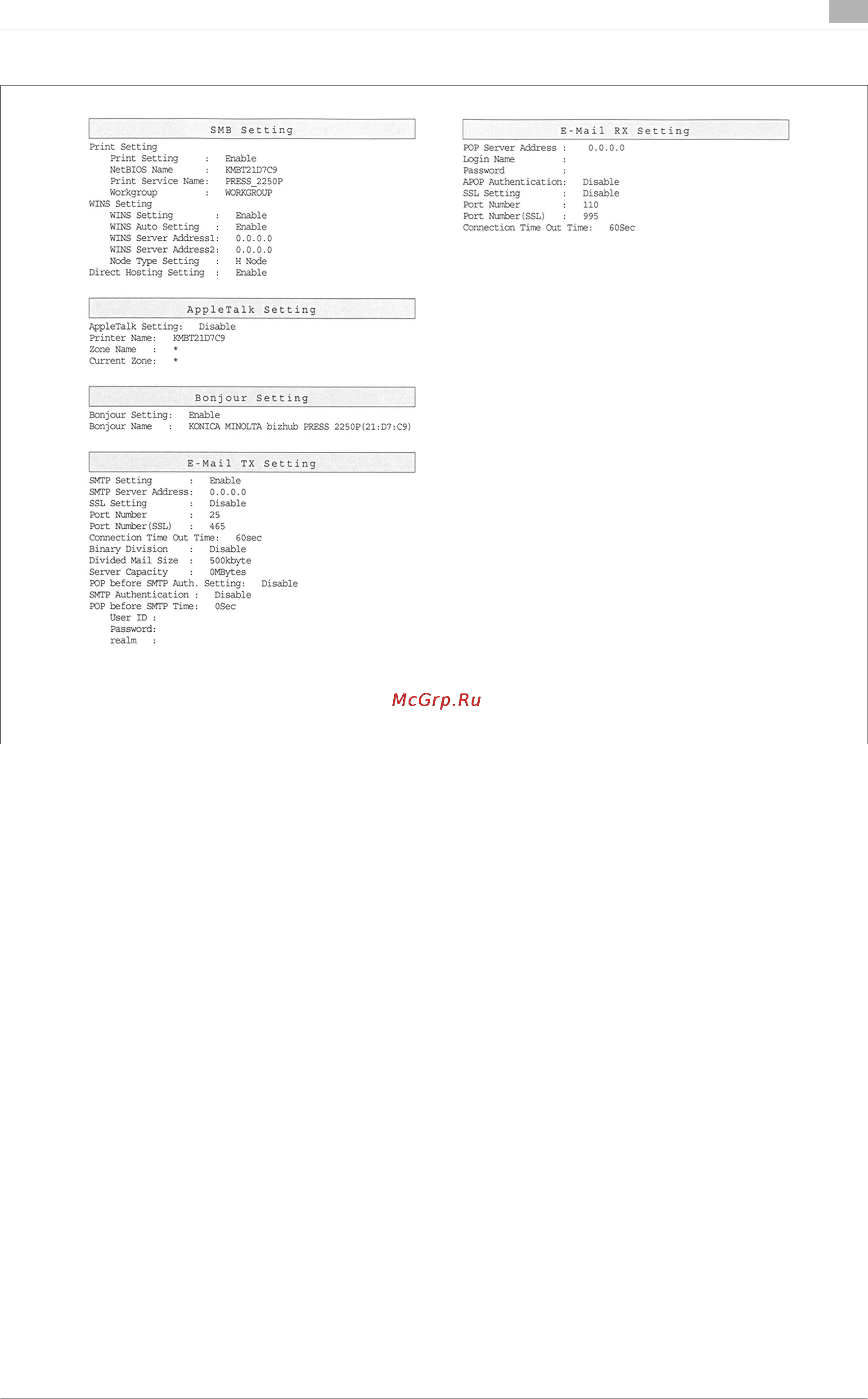 Konica Minolta bizhub PRESS 2250P Инструкция по эксплуатации онлайн [288/315] 115412