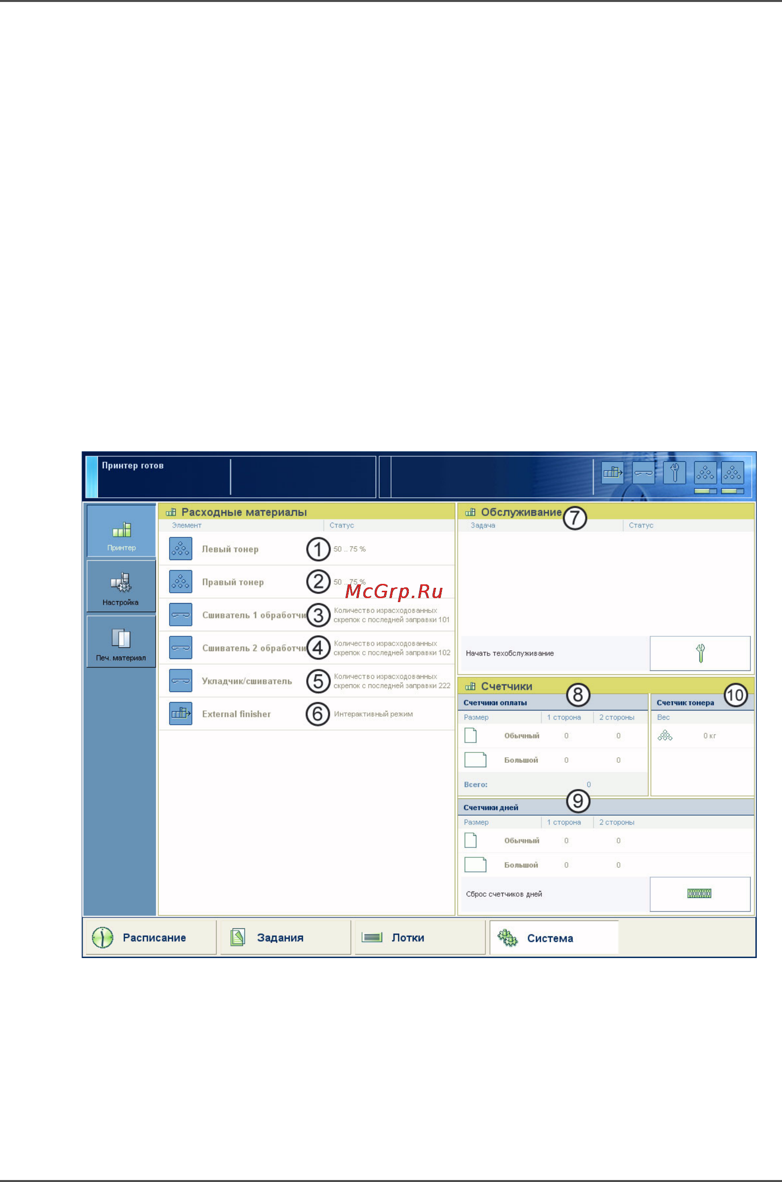 Konica Minolta bizhub PRO 2000P [101/185] Кран системы