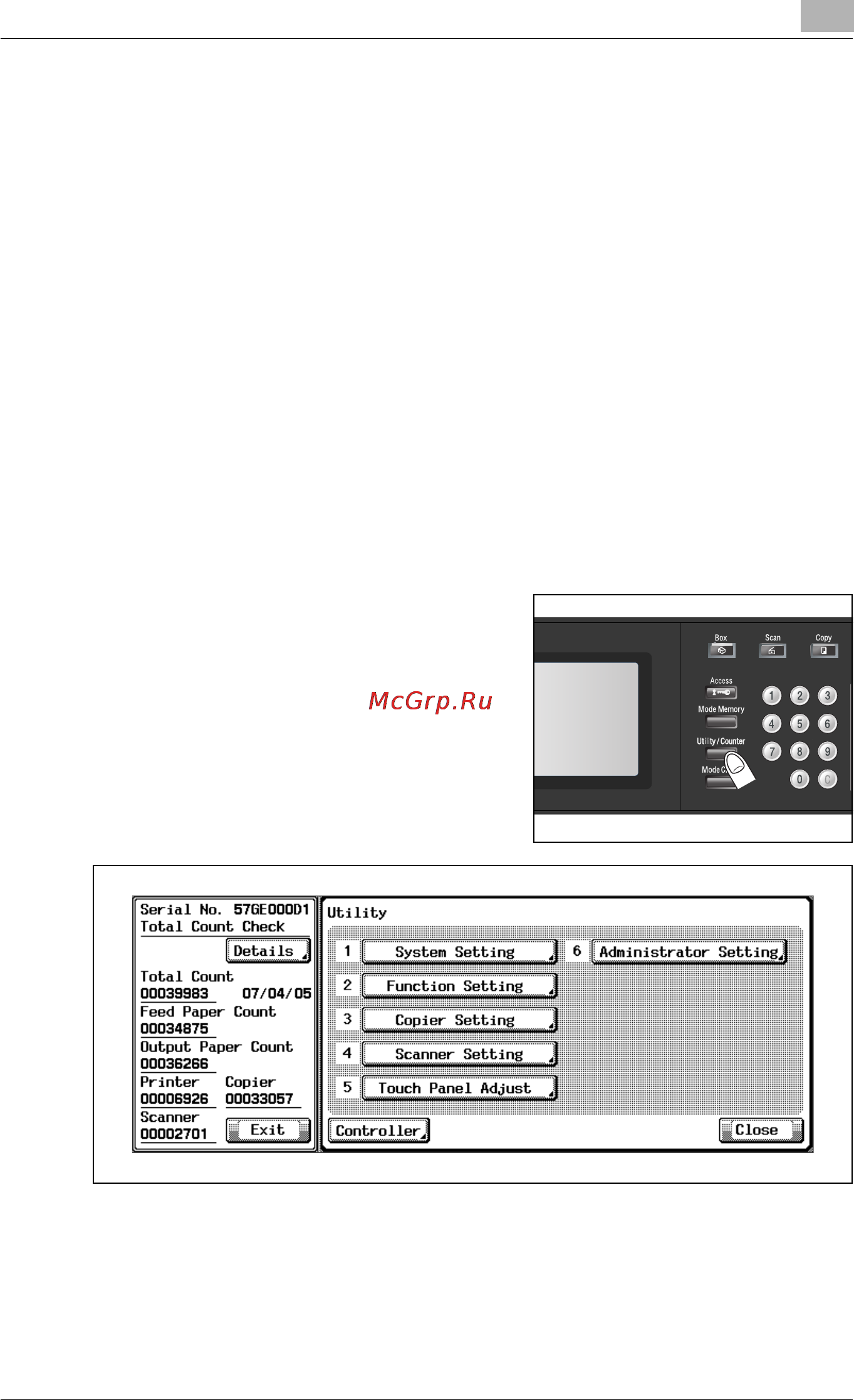 Konica Minolta bizhub PRO 920 [133/980] Checking copy count