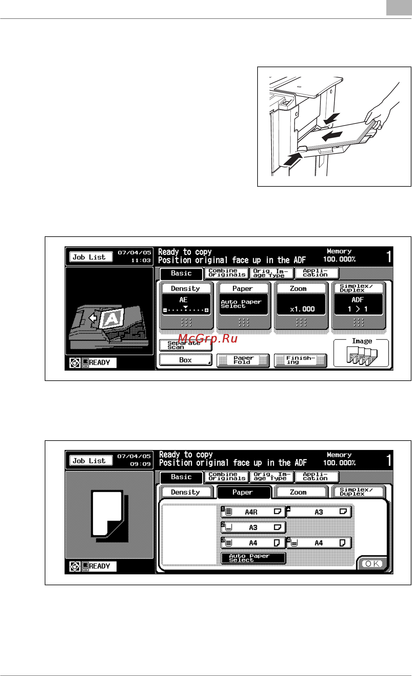 Konica Minolta bizhub PRO 920 [185/980] To use multi sheet bypass tray