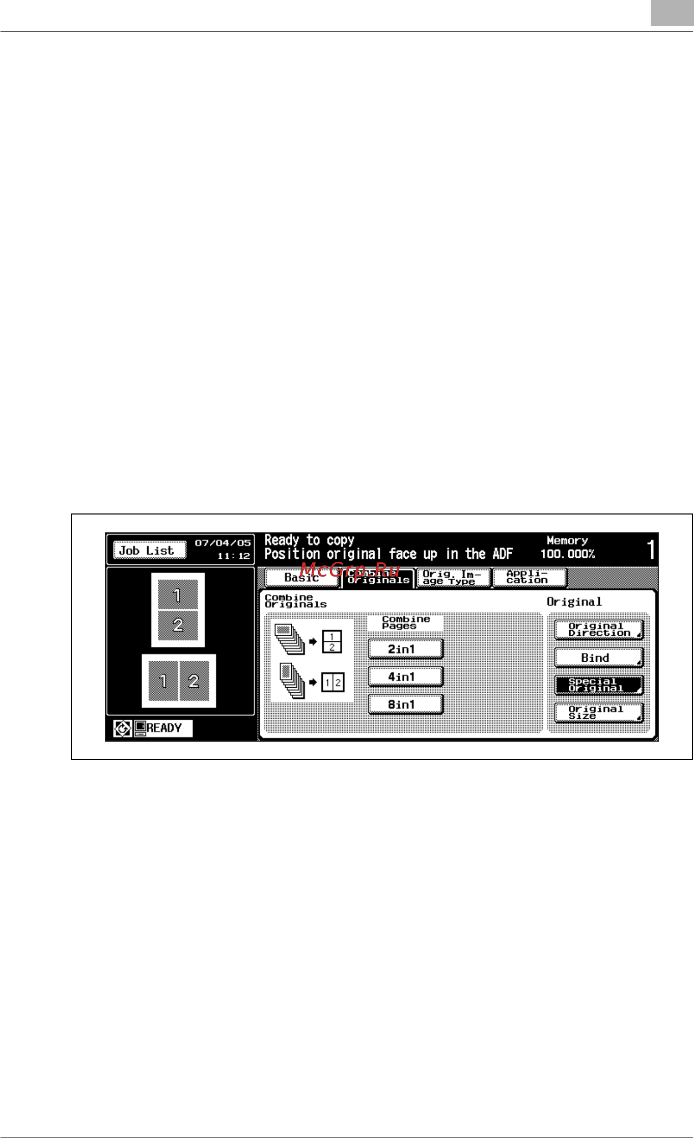 Konica Minolta bizhub PRO 920 [229/980] Feeding single original from adf single feed