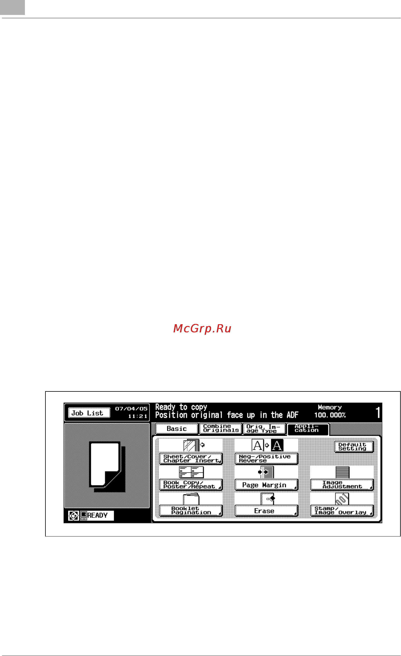 Konica Minolta bizhub PRO 920 [246/980] To set insert sheet function
