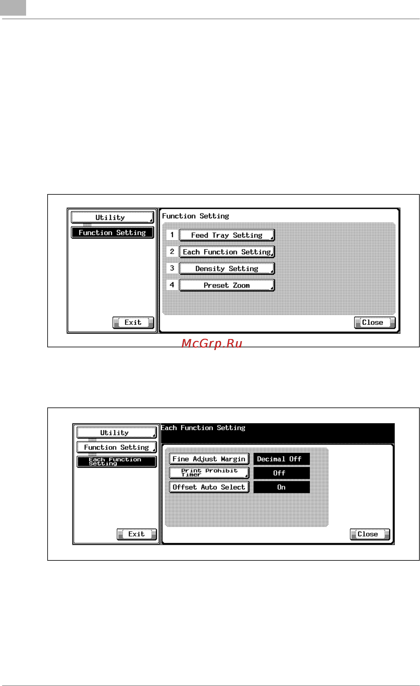 Konica Minolta bizhub PRO 920 [484/980] Each function setting print prohibit timer