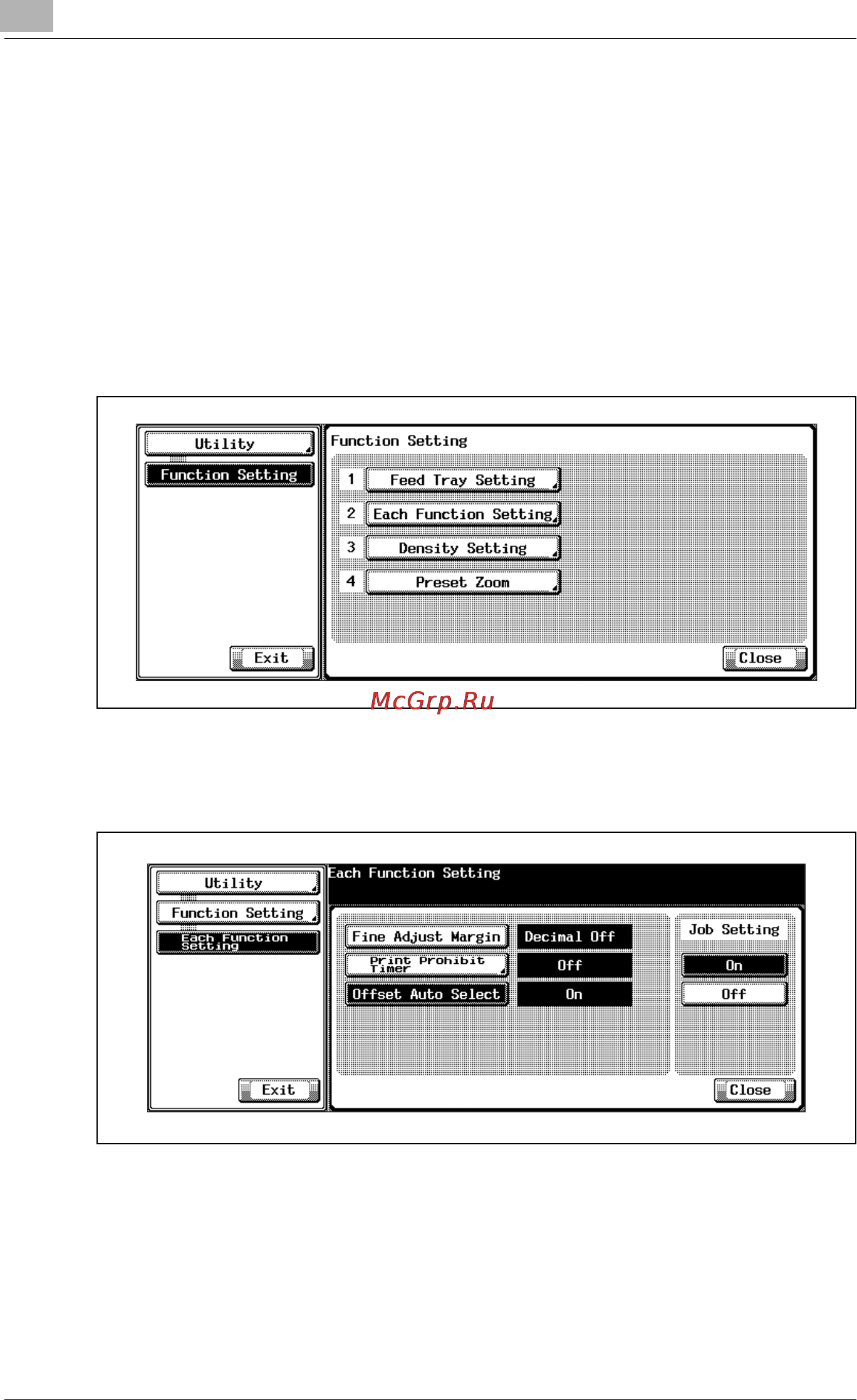 Konica Minolta bizhub PRO 920 [486/980] Each function setting offset auto select