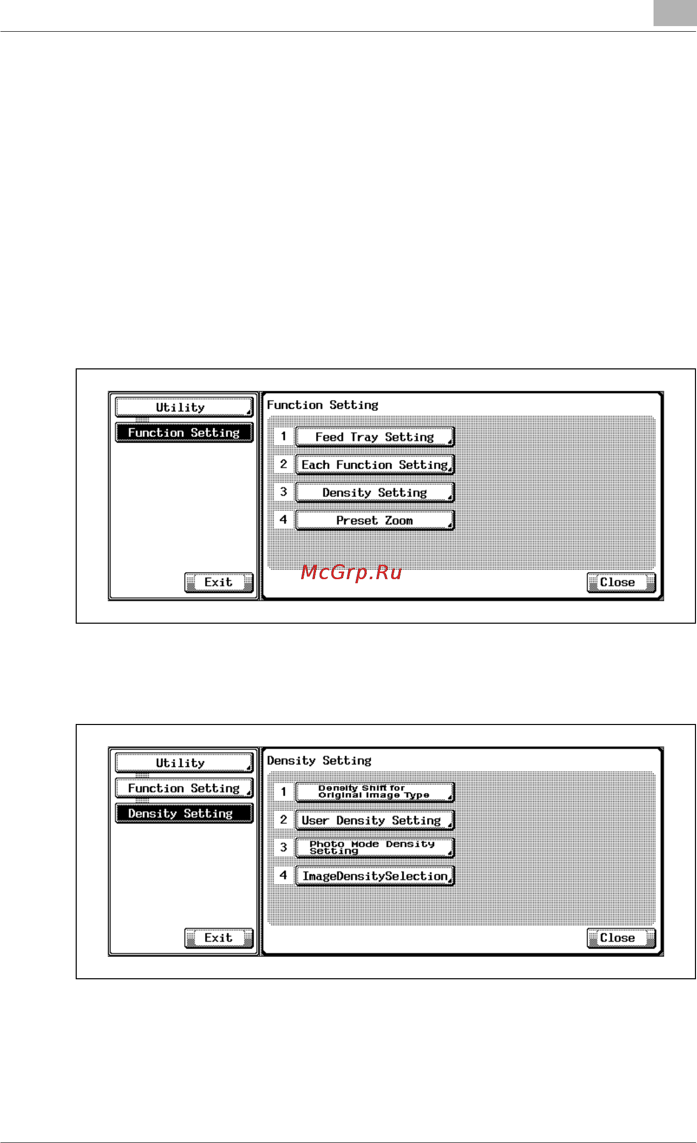Konica Minolta bizhub PRO 920 [489/980] Density setting 2 user density setting