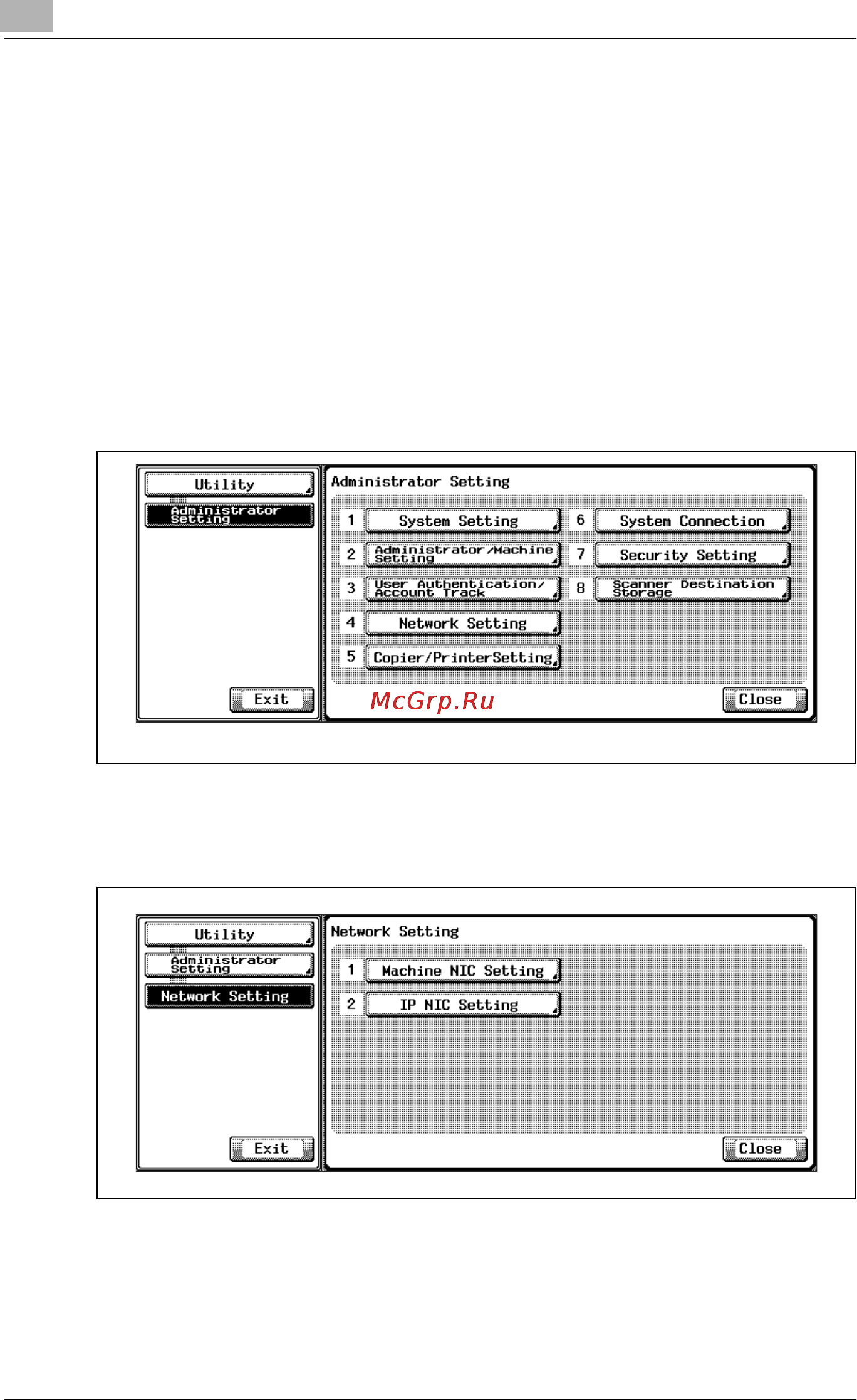 Konica Minolta bizhub PRO 920 [650/980] Ip nic setting 2 netware