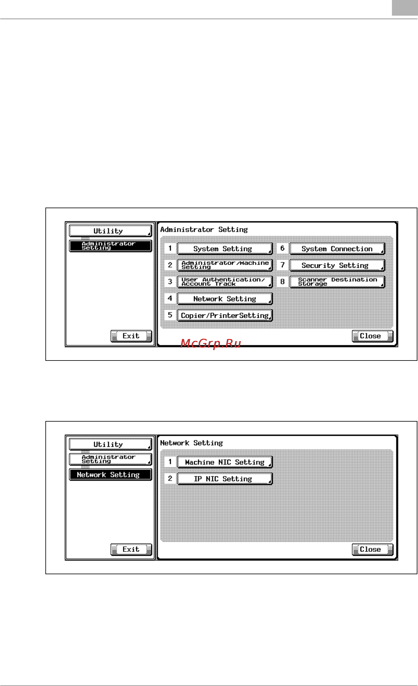 Konica Minolta bizhub PRO 920 [665/980] Ip nic setting 7 appletalk