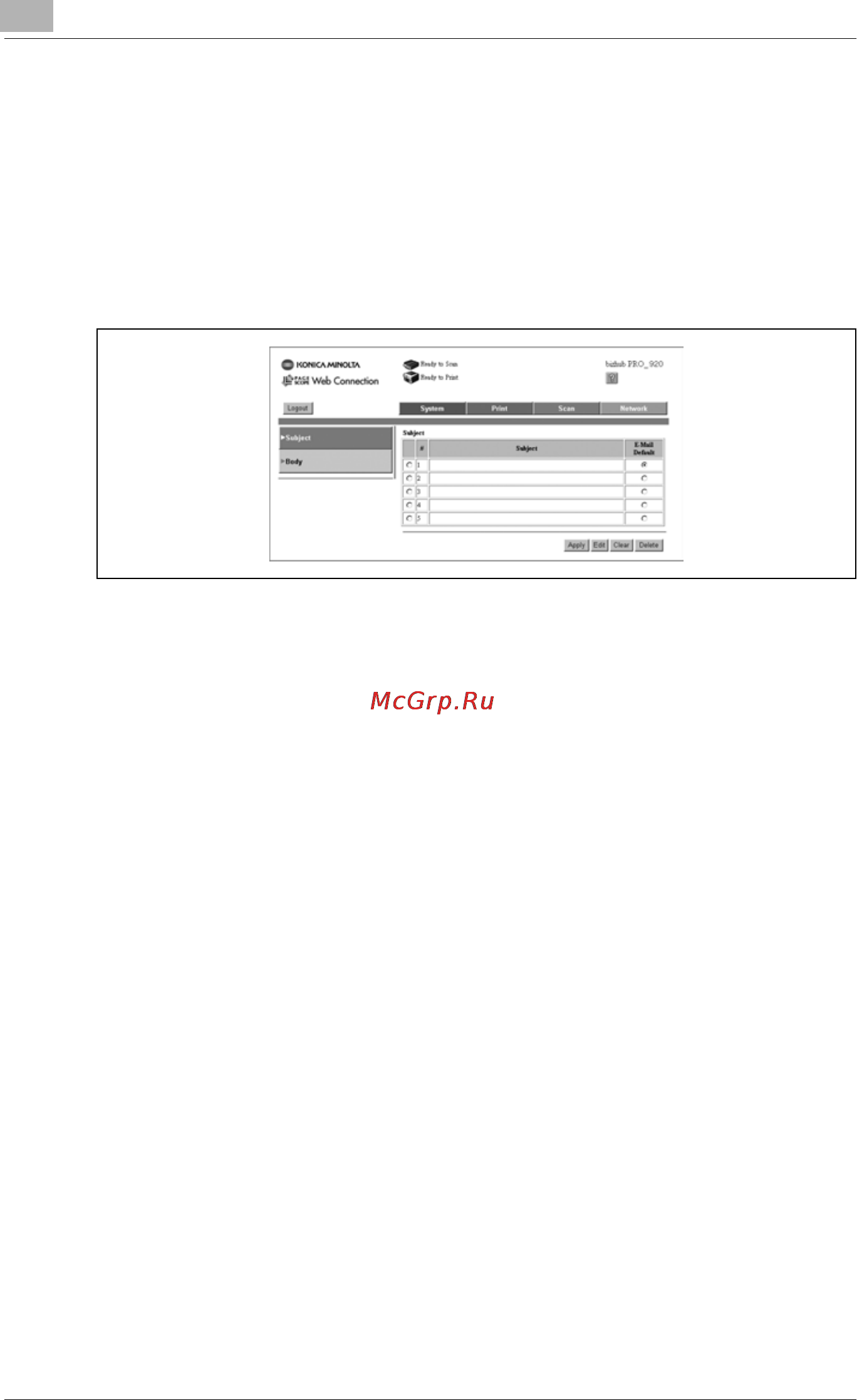 Konica Minolta bizhub PRO 920 [812/980] Subject registration