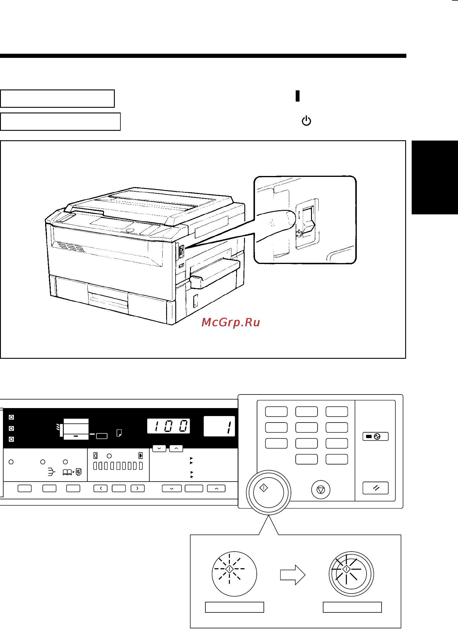 Konica Minolta EP1050 [31/131] Turning on and off and resetting the copier