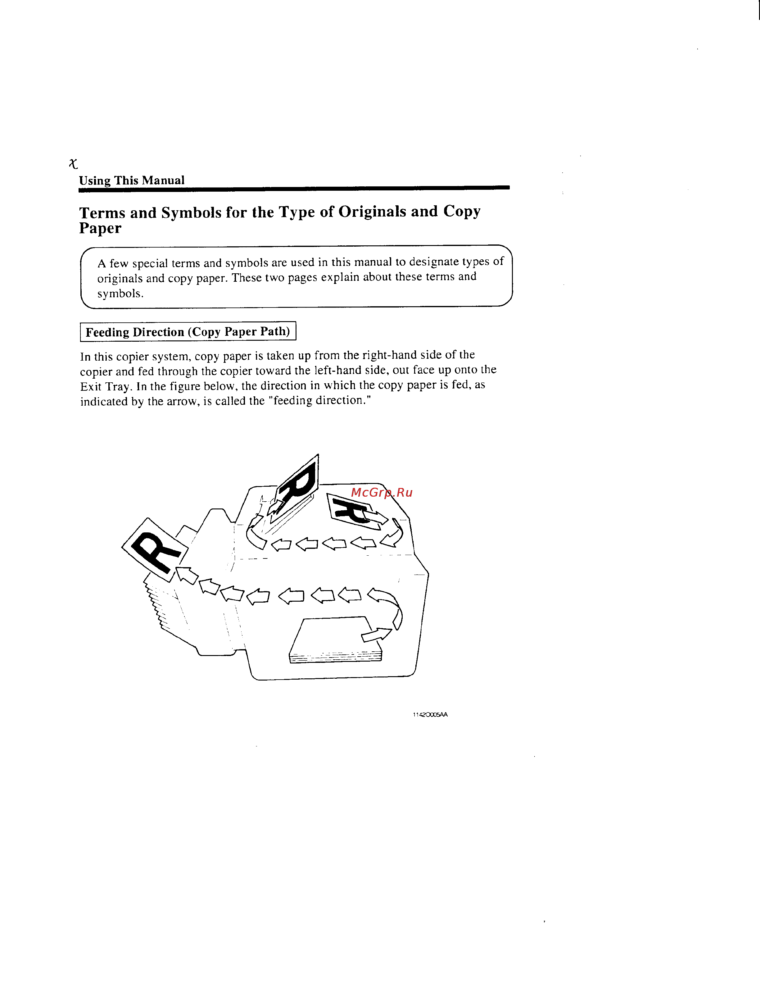 Konica Minolta EP1081 [11/124] Terms and symbols for the type of originals and copy paper