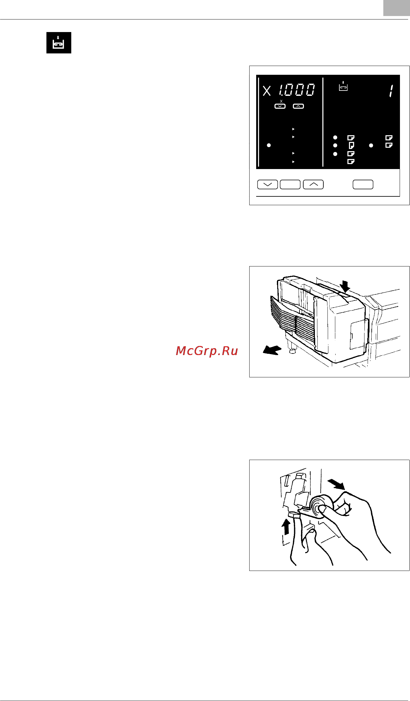 Konica Minolta EP2030 [97/151] When the staples will soon run out the add staples indicator lights up