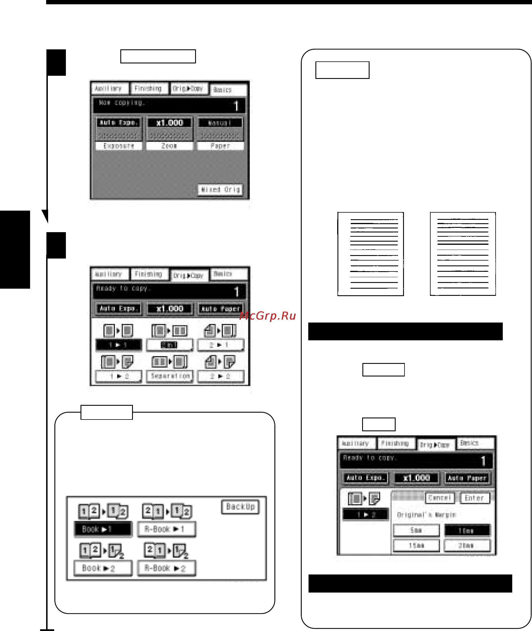 Konica Minolta EP2080 [46/148] Margin key for the original