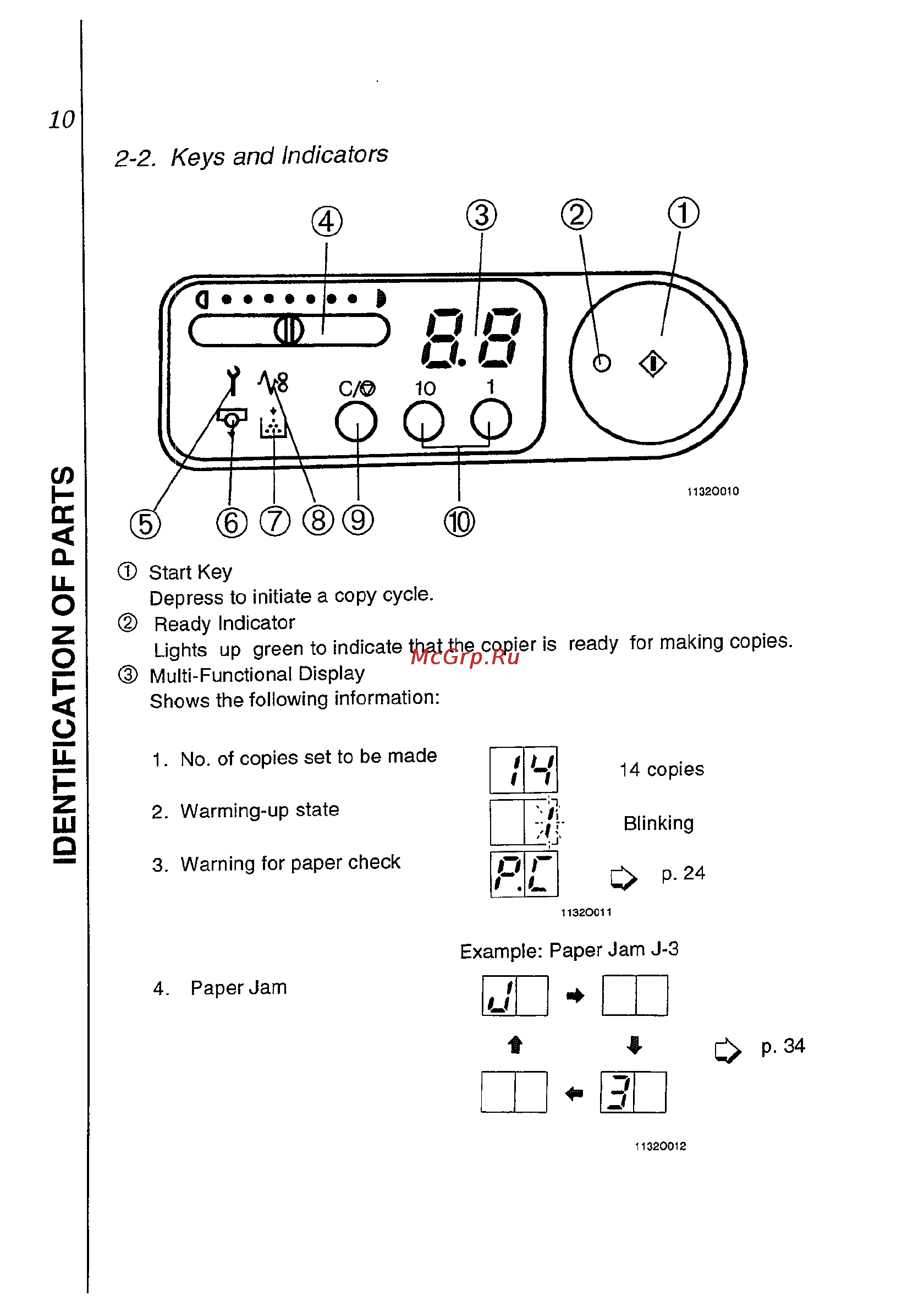Konica Minolta EP2131 [18/62] Identification of parts