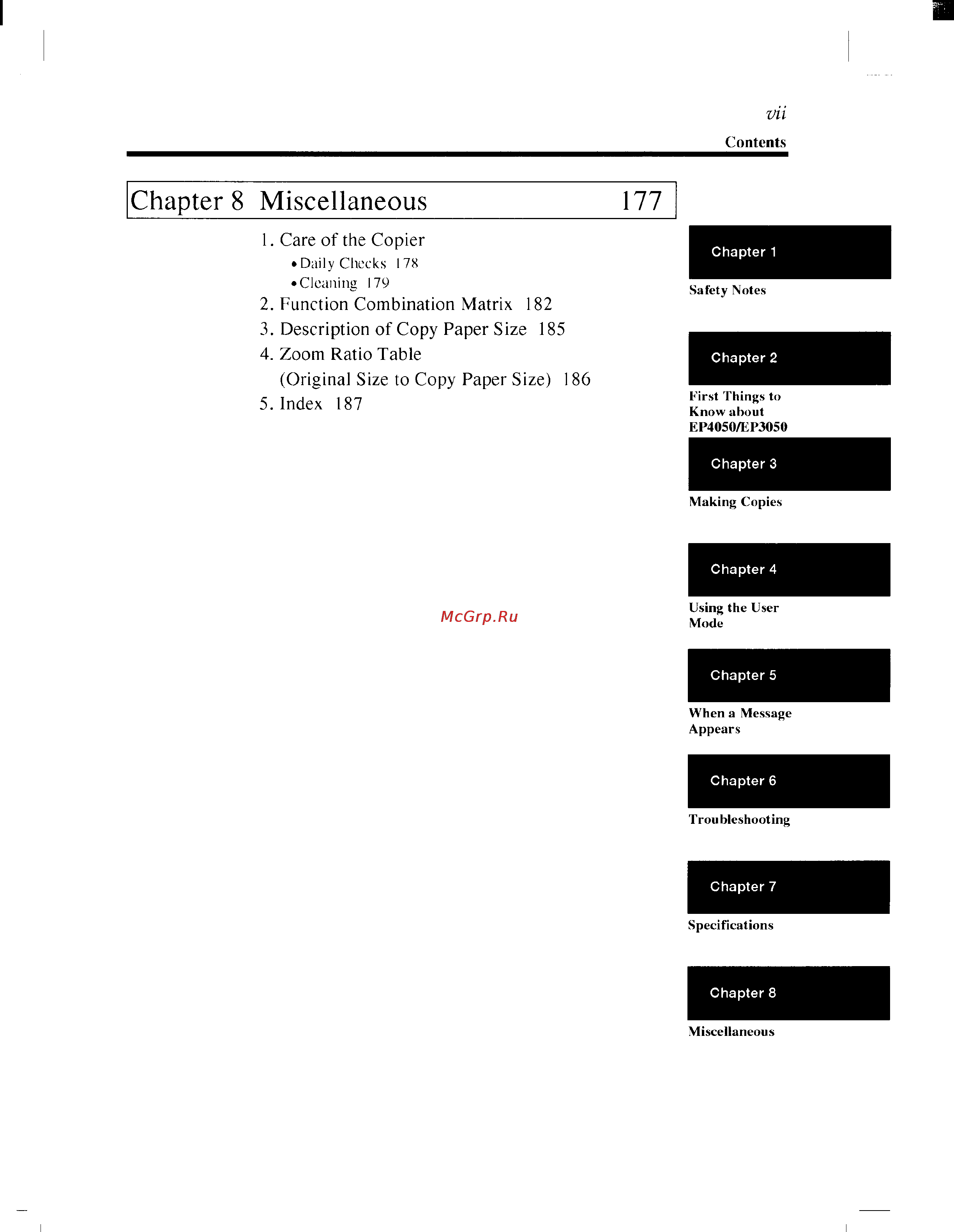 Konica Minolta EP4050 [10/205] Chapters miscellaneous 177