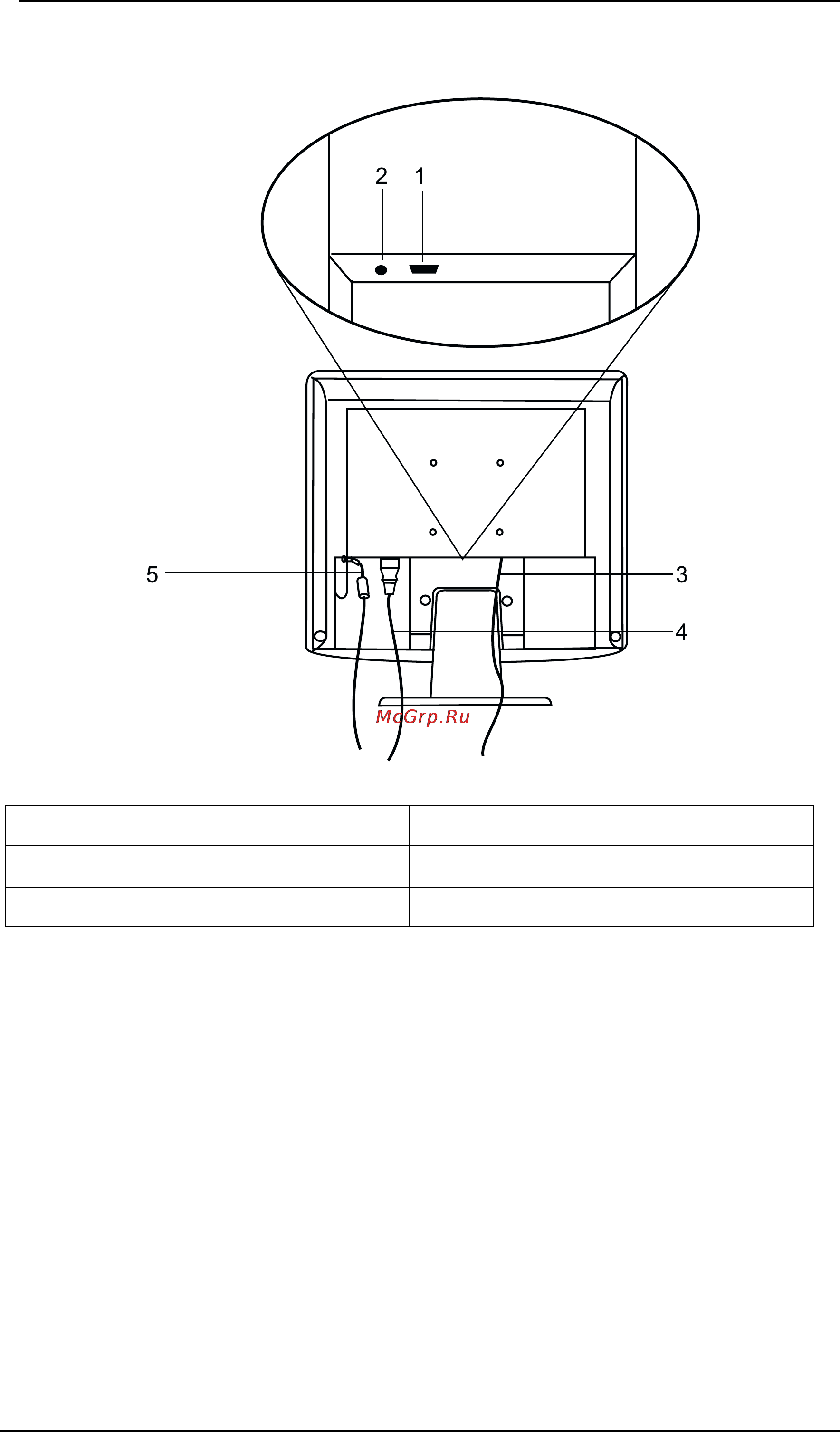 Benq FP567 [6/17] Power cord