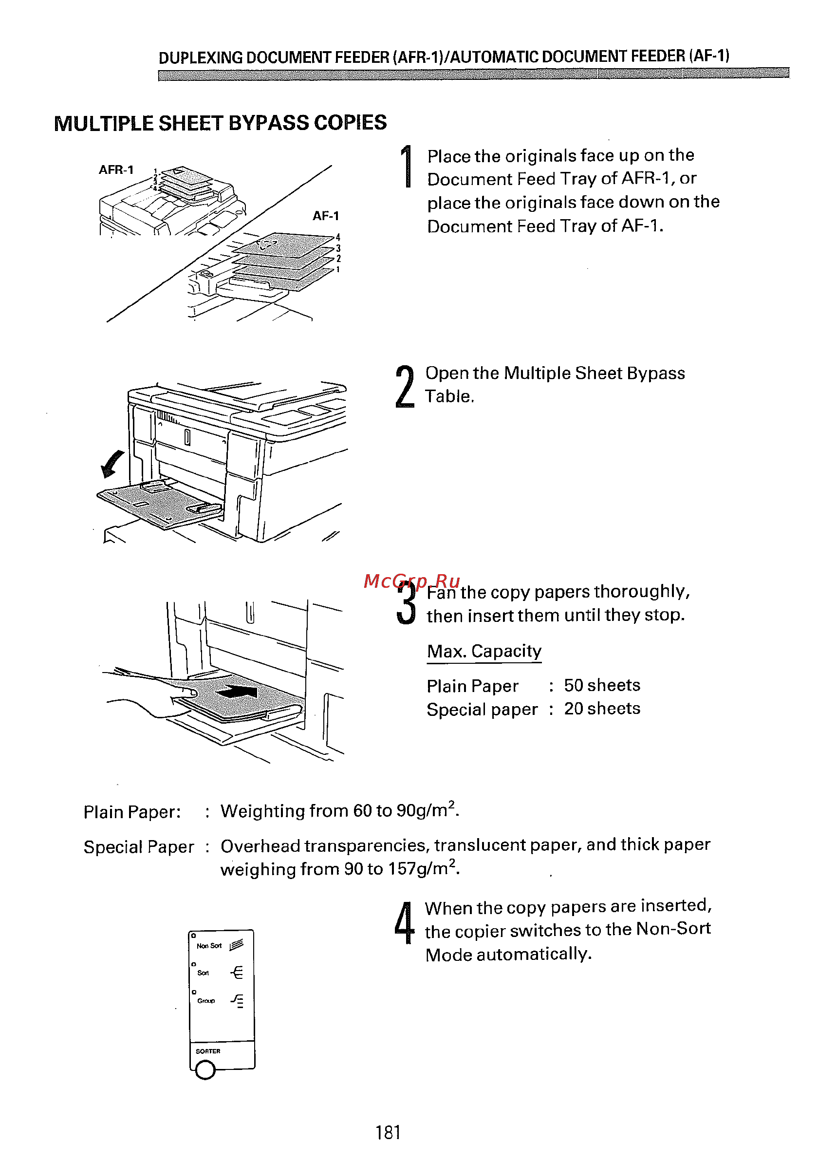 Konica Minolta EP5400 [197/296] Multiple sheet bypass copies