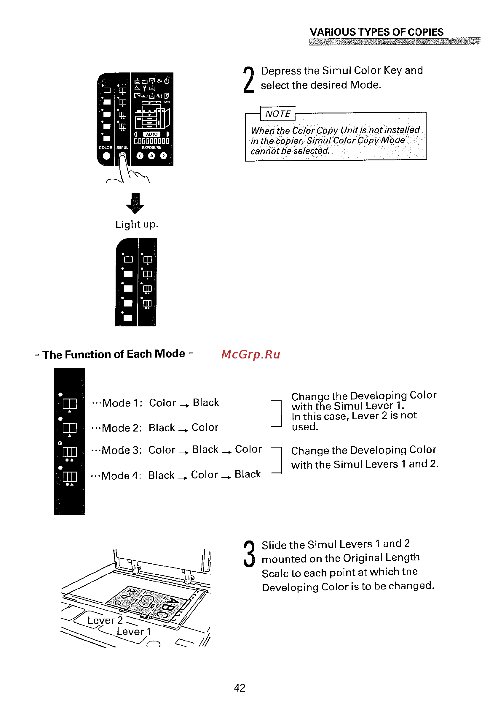 Konica Minolta EP5400 [53/296] The function of each mode