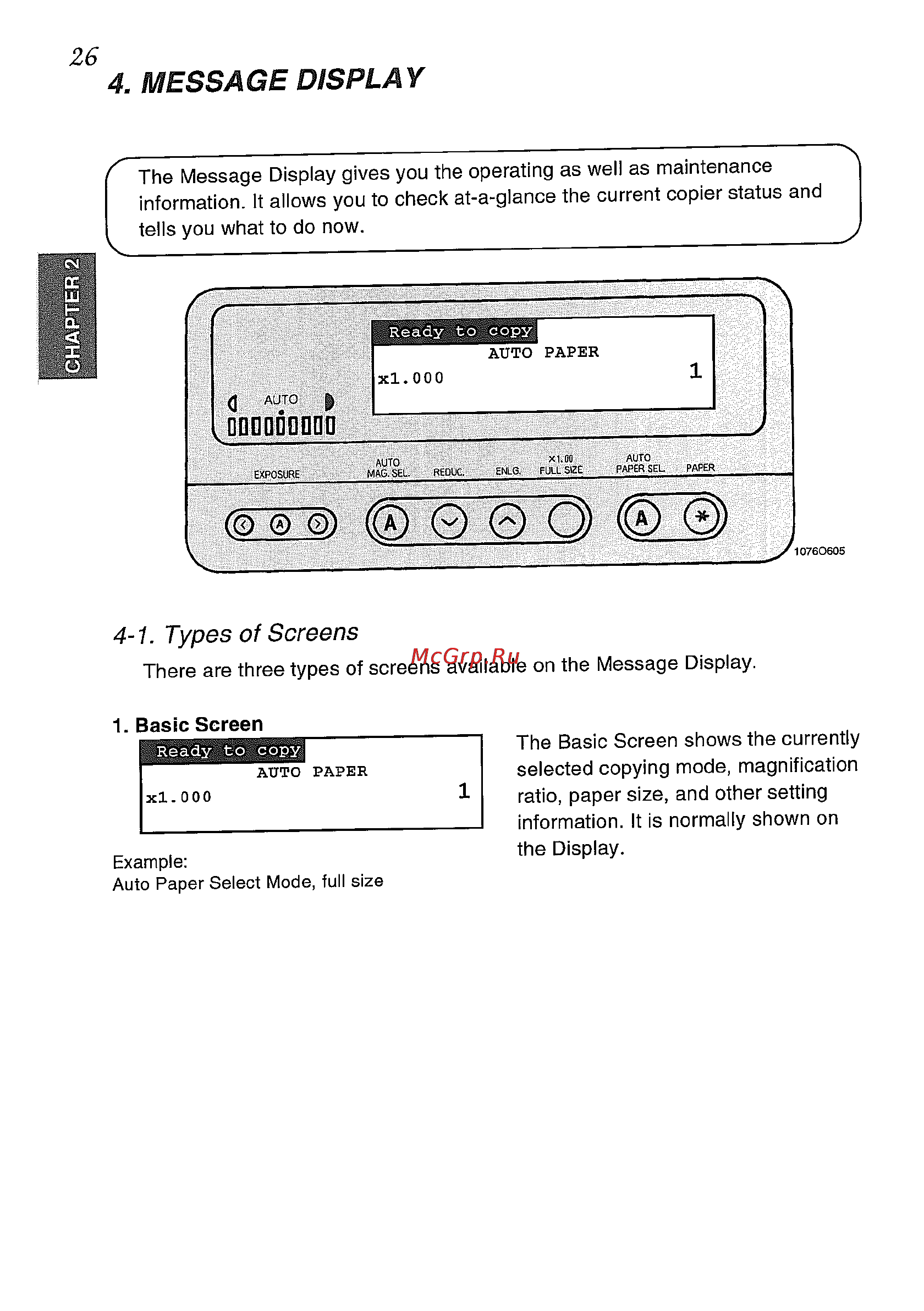 Konica Minolta EP5425 [40/170] Message display