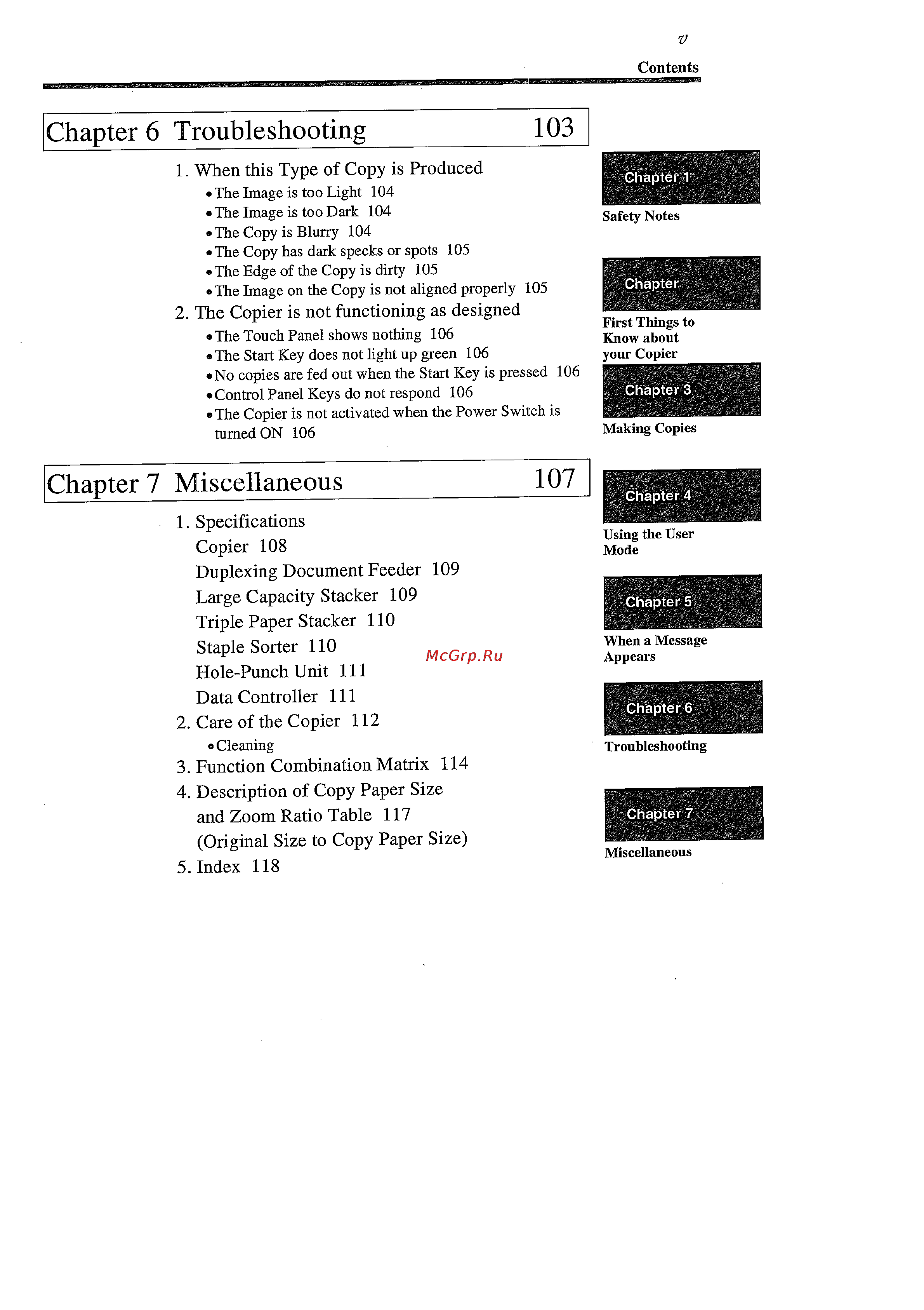 Konica Minolta EP8010 [7/128] Chapter 6 troubleshooting 103