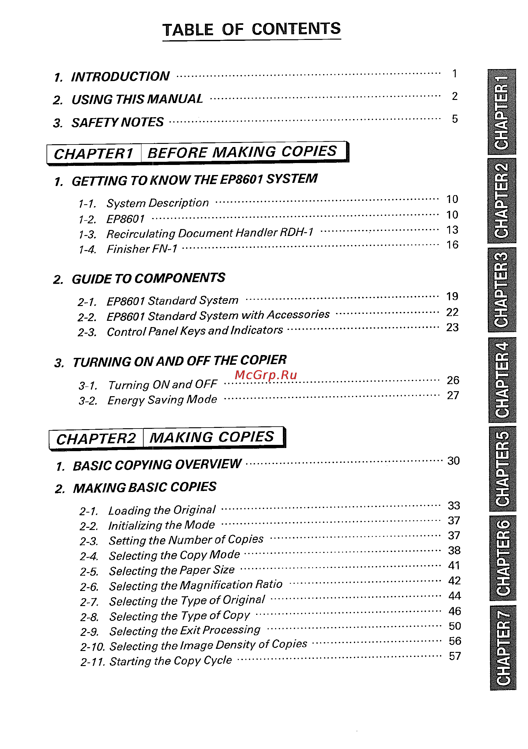 Konica Minolta EP8601 [3/176] Table of contents