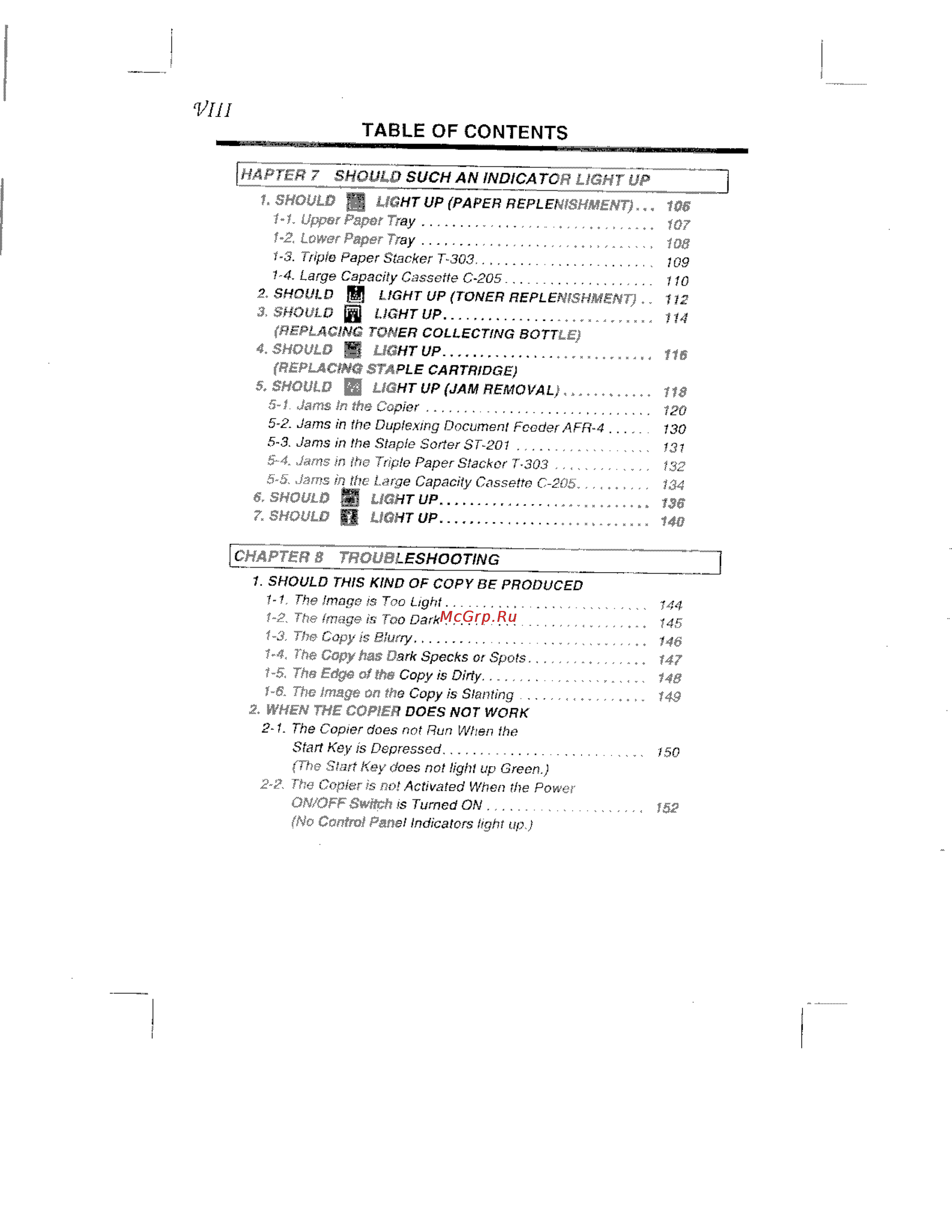 Konica Minolta EP8602 [10/168] Table of contents