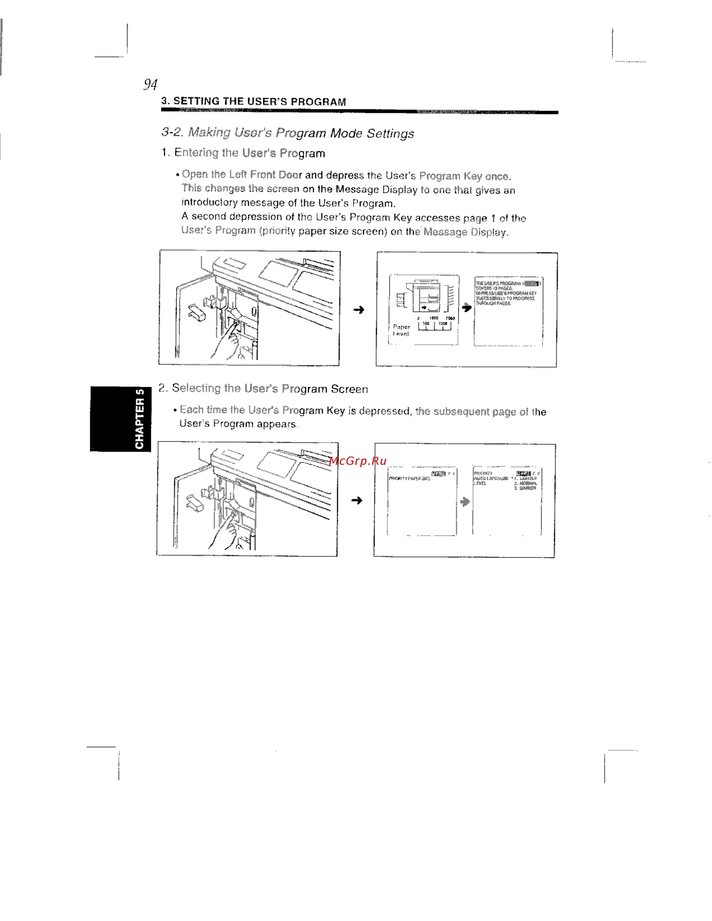 Konica Minolta EP8602 [104/168] User s program mode settings