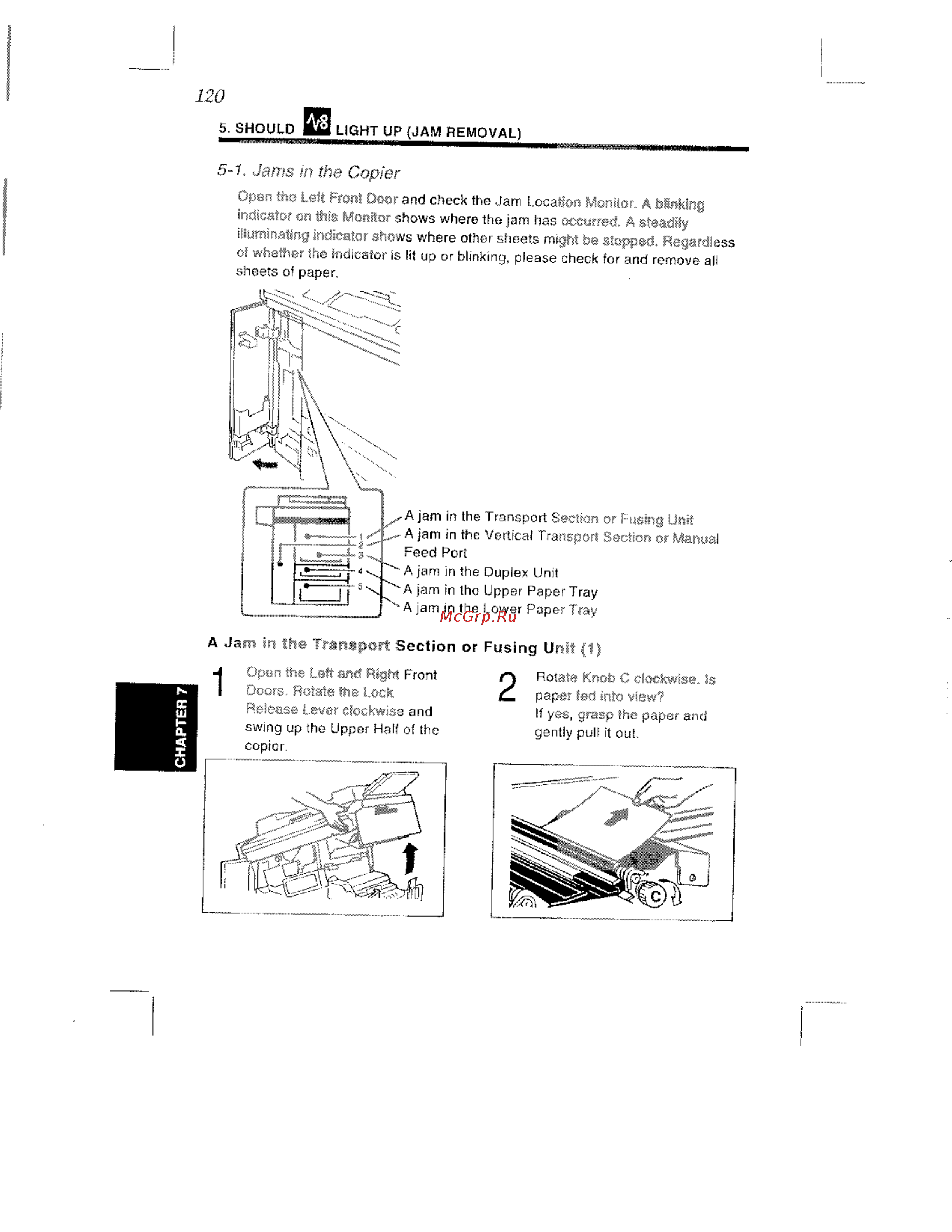Konica Minolta EP8602 [129/168] 1 jams in the copier