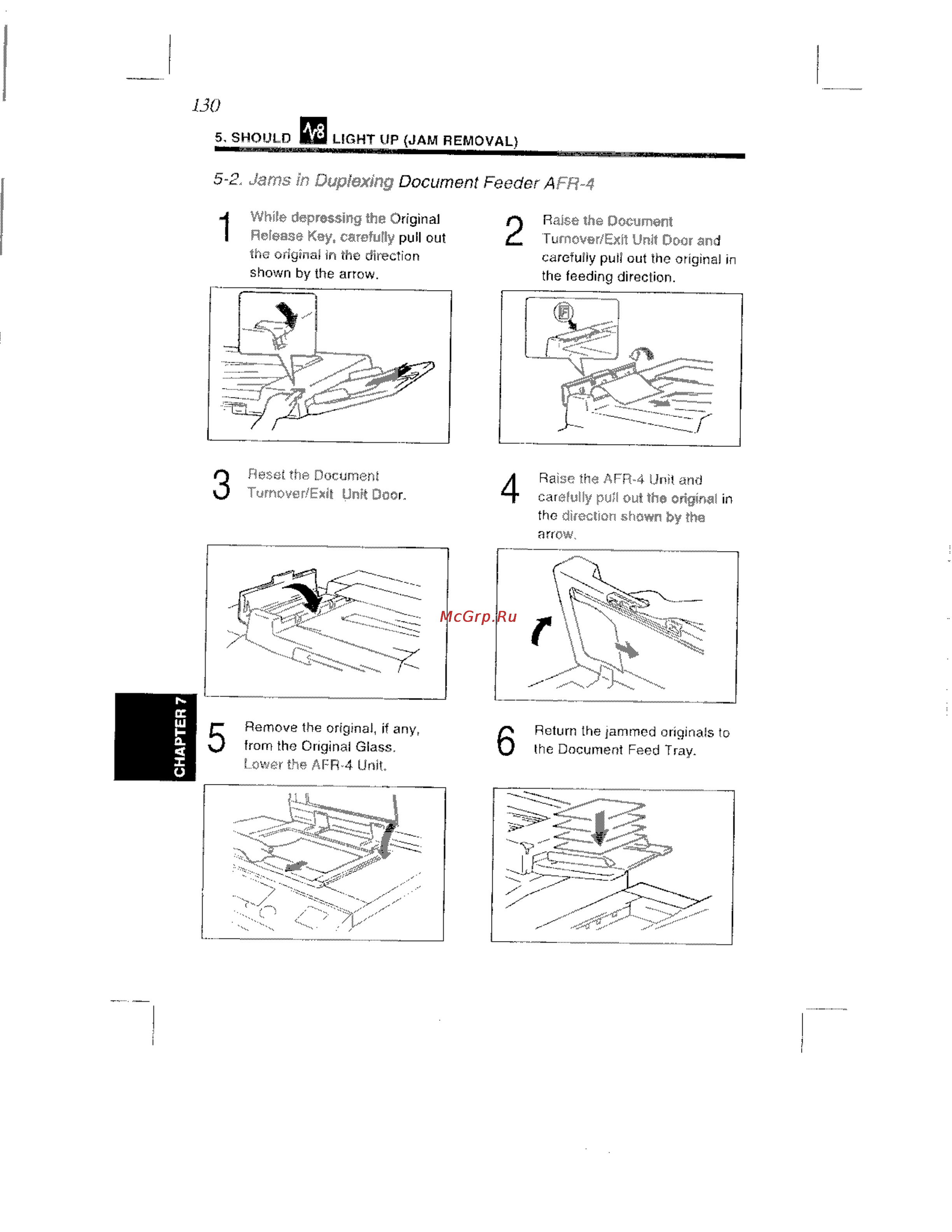 Konica Minolta EP8602 [139/168] 2 jams in duplexing document feeder afr 4