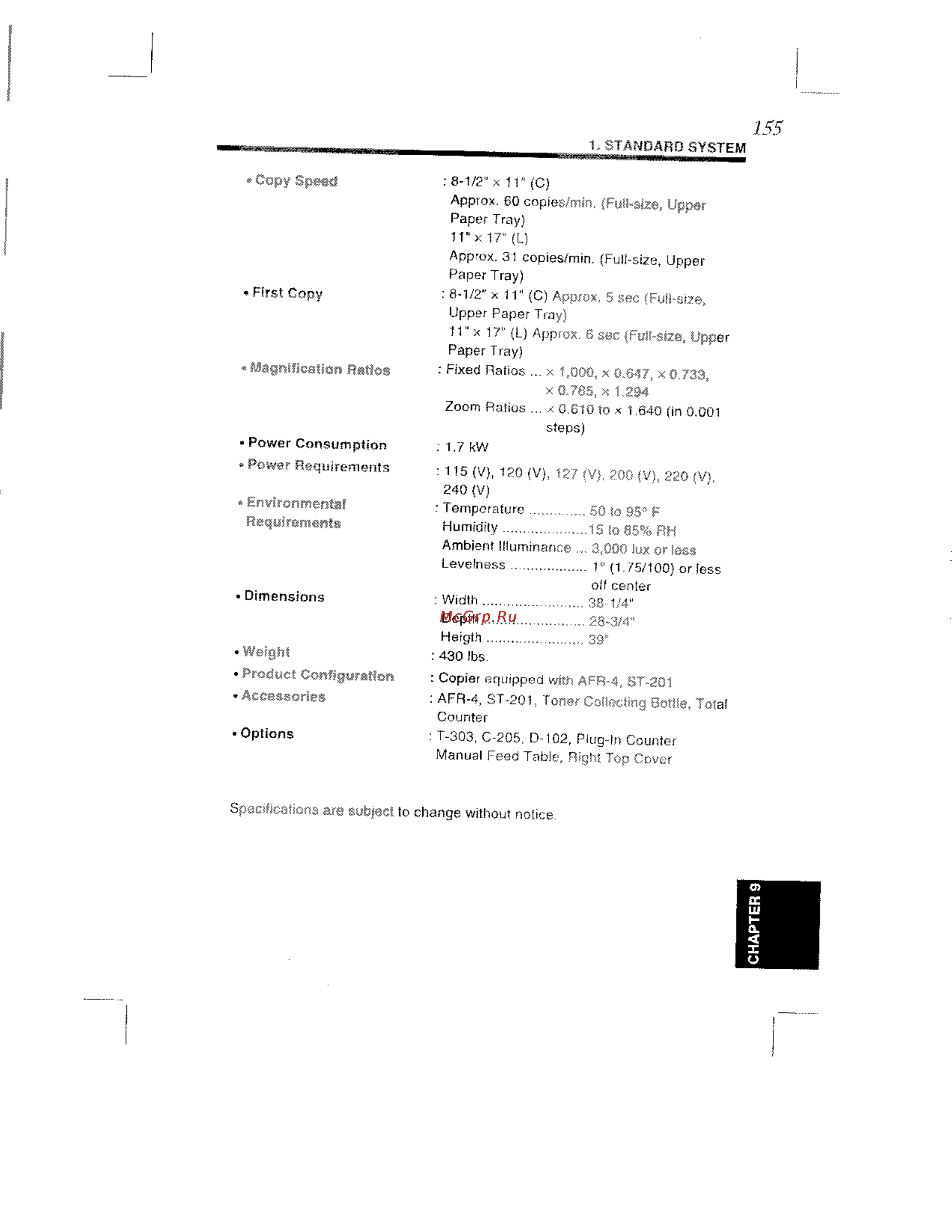 Konica Minolta EP8602 [163/168] Chapter 9