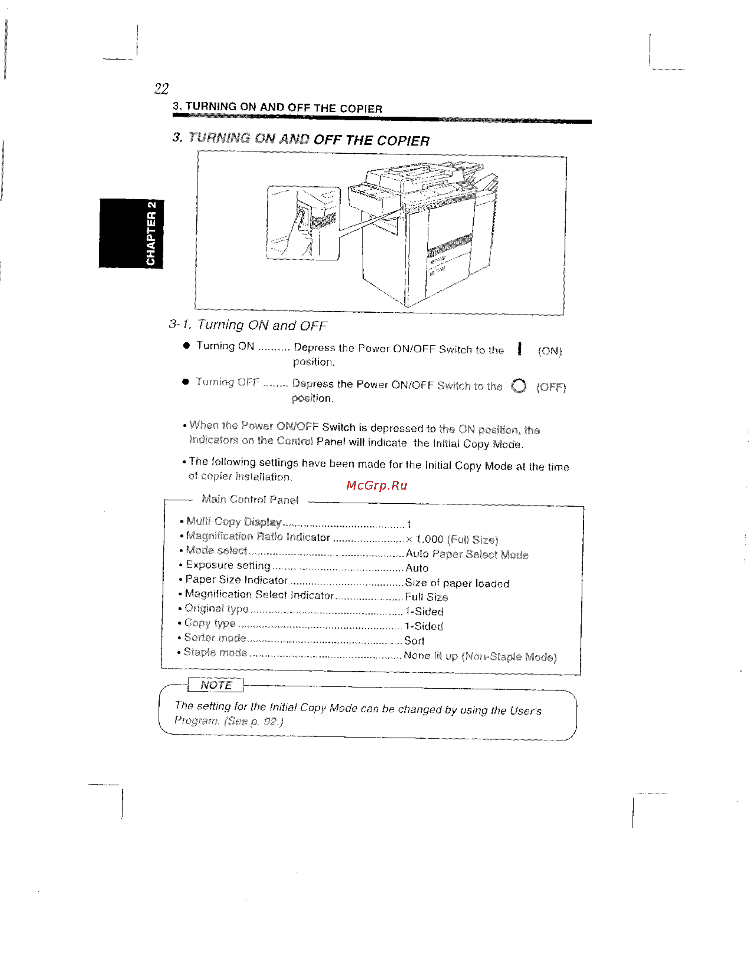 Konica Minolta EP8602 [33/168] 1 turning on and off