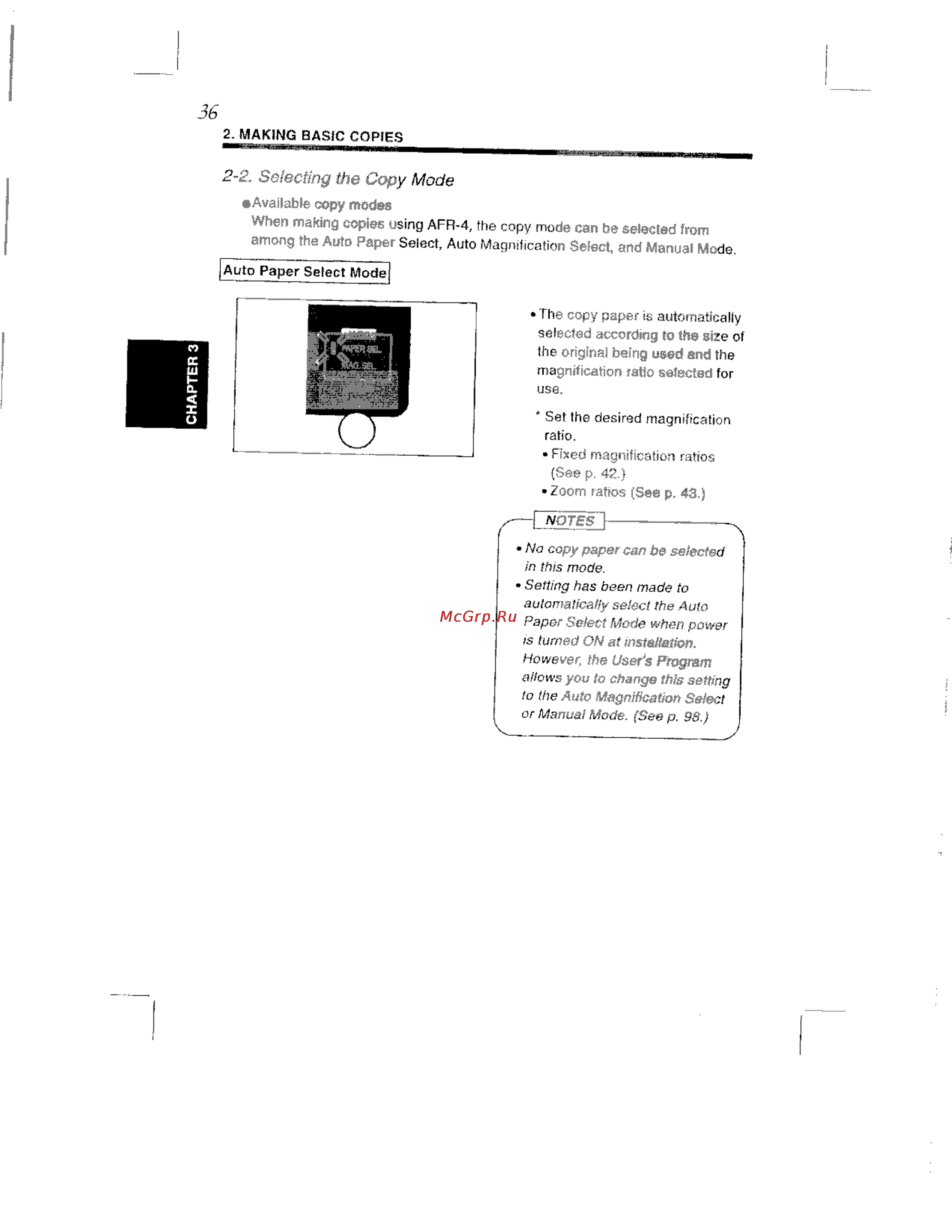 Konica Minolta EP8602 [47/168] 2 selecting the copy mode
