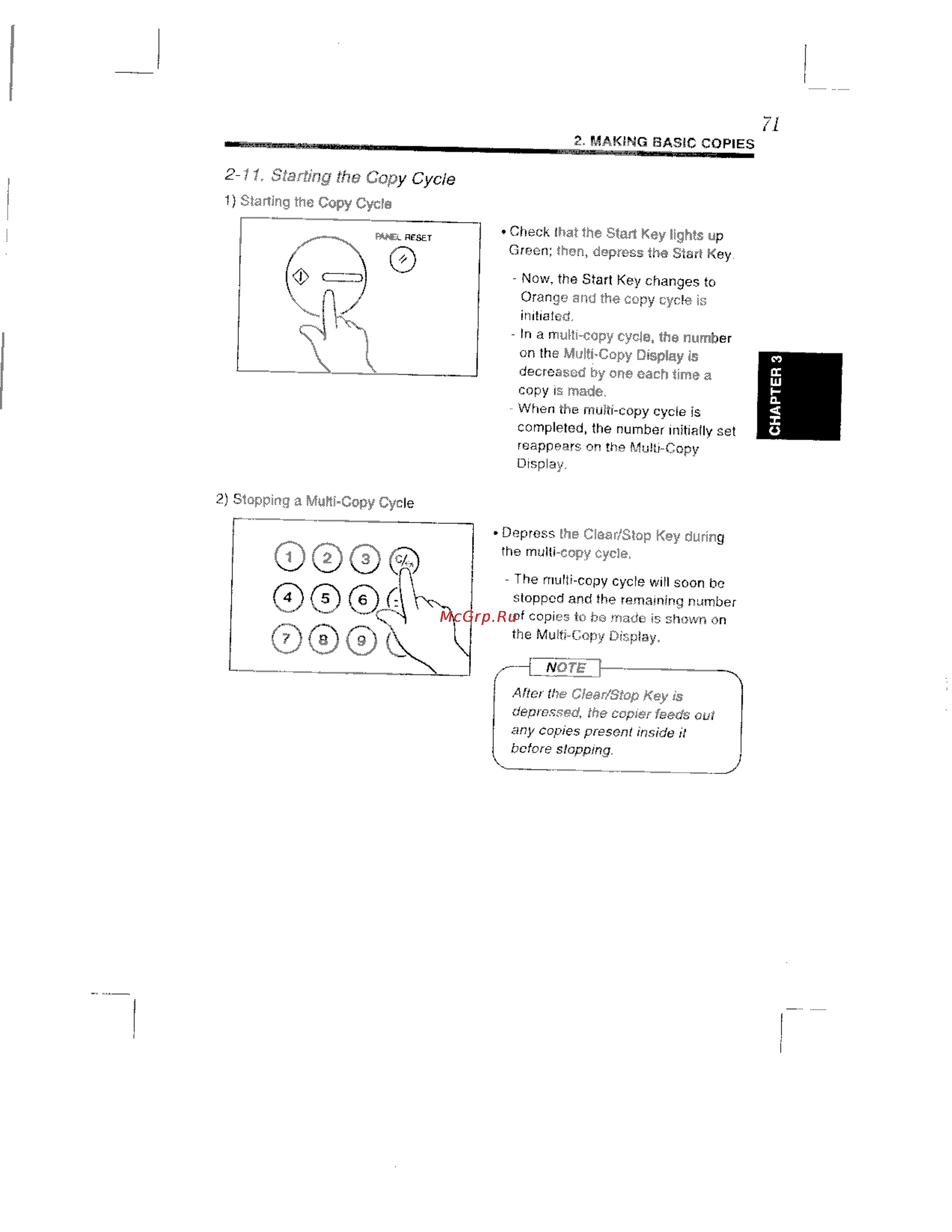 Konica Minolta EP8602 [82/168] 11 starting the copy cycle