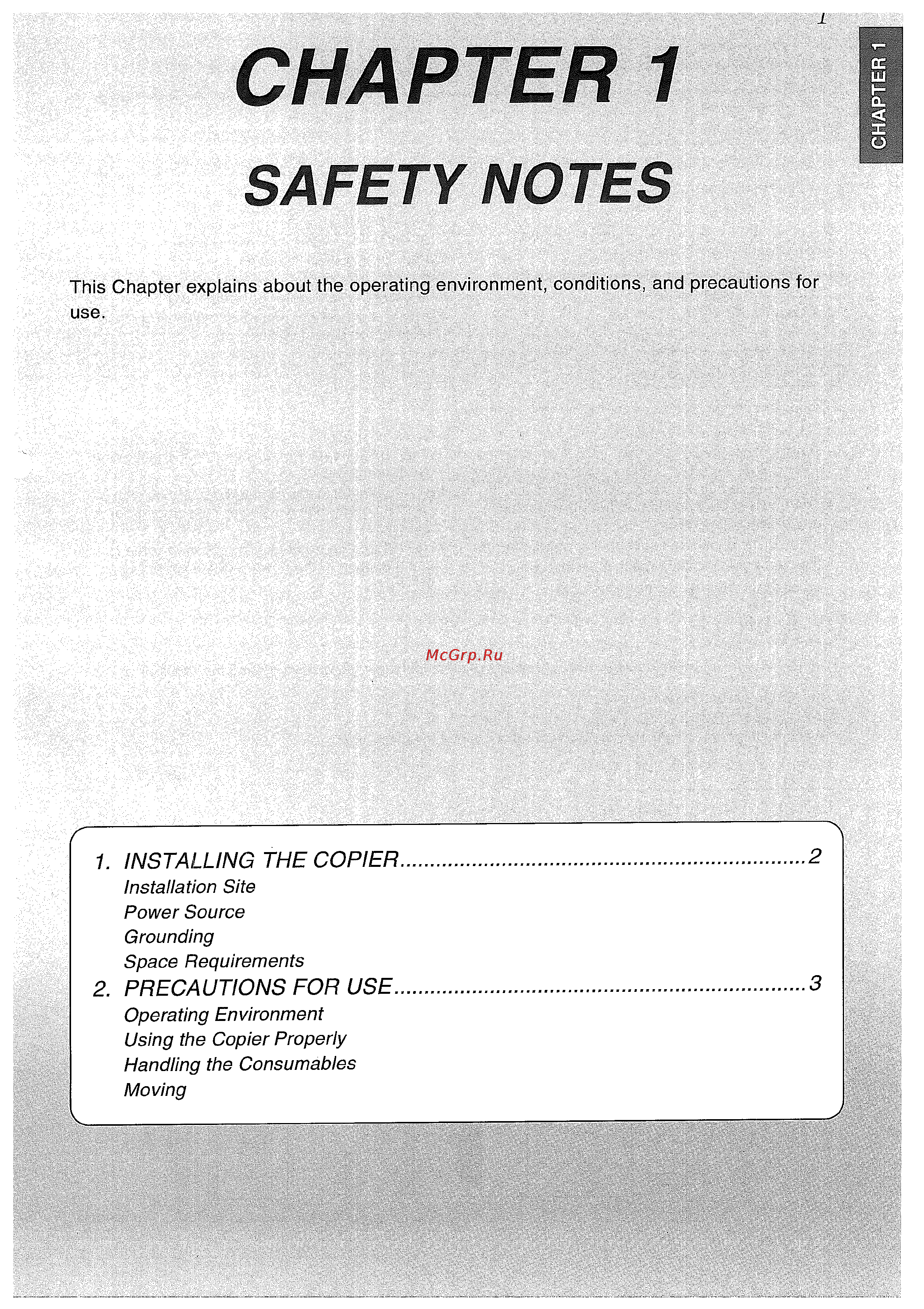 Konica Minolta EP9765 [11/124] Chapter 1